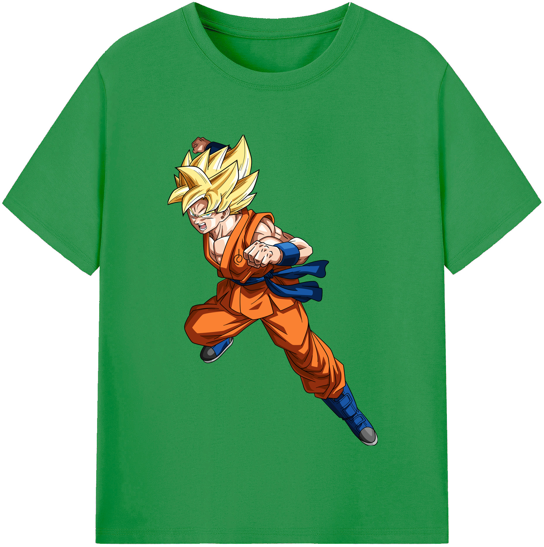 （画像用） ドラゴンボール 孫悟空（そん ごくう）Son Goku カカロット DRAGON BALL Kakarotto レディースカジュアルプリントTシャツ（綿100％）
