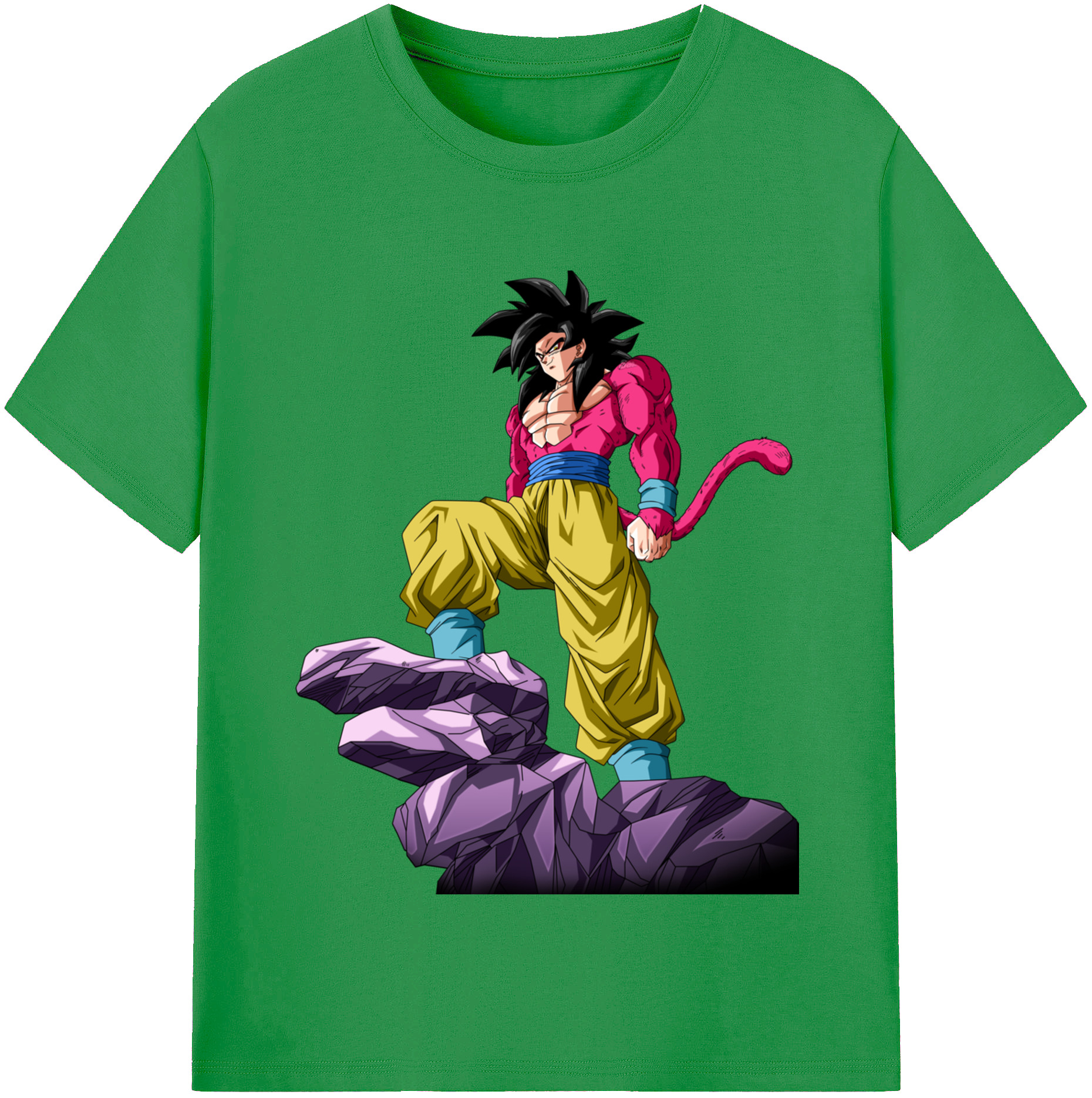 （画像用） ドラゴンボール 孫悟空（そん ごくう）Son Goku カカロット DRAGON BALL Kakarotto レディースカジュアルプリントTシャツ（綿100％）