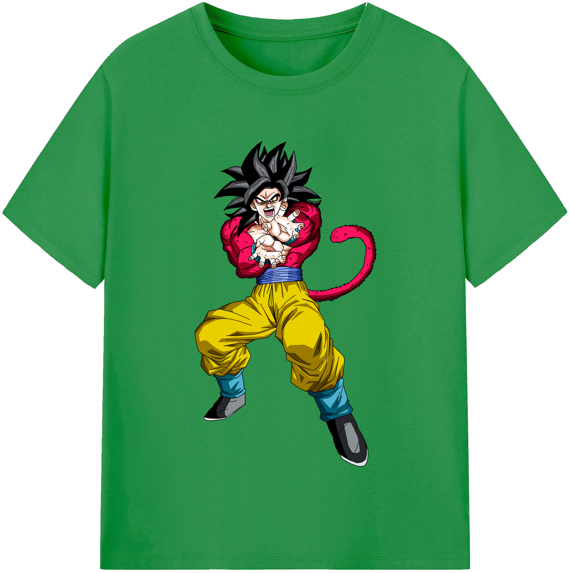 （画像用） ドラゴンボール 孫悟空（そん ごくう）Son Goku カカロット DRAGON BALL Kakarotto レディースカジュアルプリントTシャツ（綿100％）