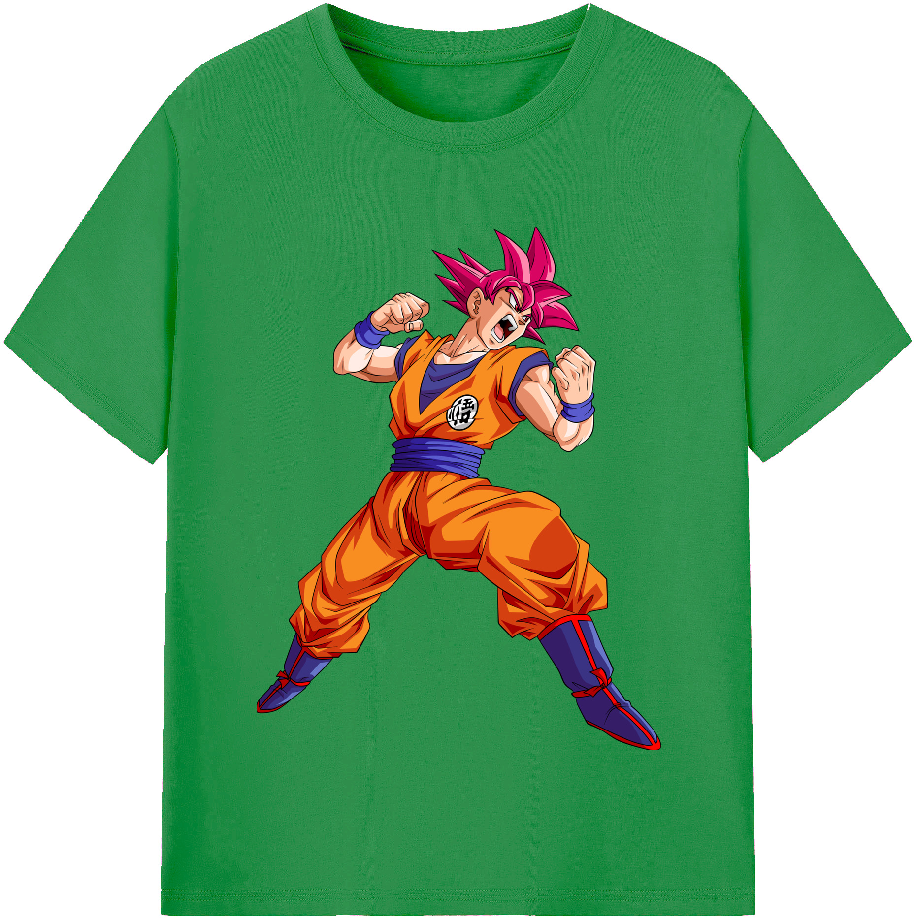 （画像用） ドラゴンボール 孫悟空（そん ごくう）Son Goku カカロット DRAGON BALL Kakarotto レディースカジュアルプリントTシャツ（綿100％）