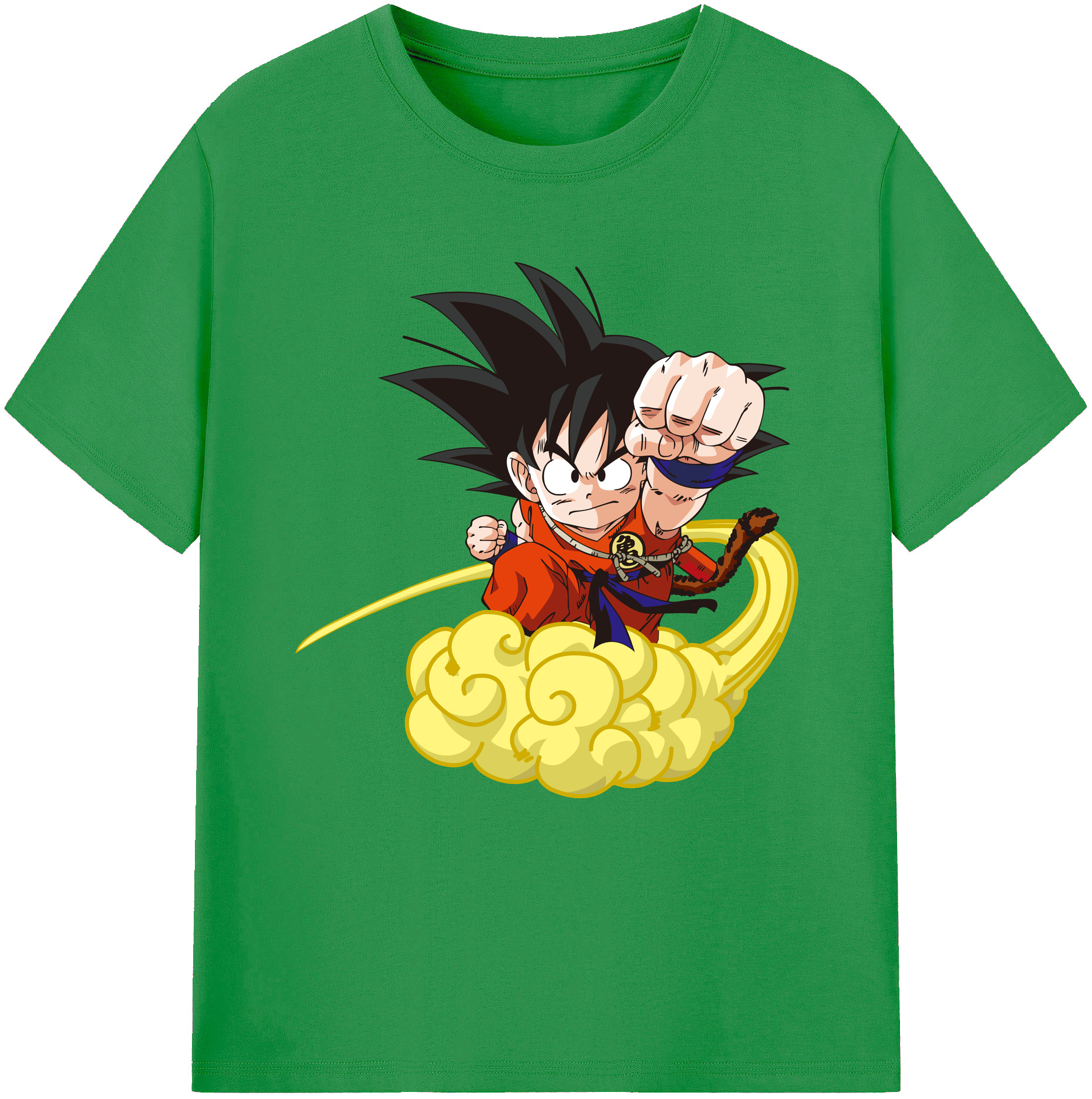 （画像用） ドラゴンボール 孫悟空（そん ごくう）Son Goku カカロット DRAGON BALL Kakarotto レディースカジュアルプリントTシャツ（綿100％）