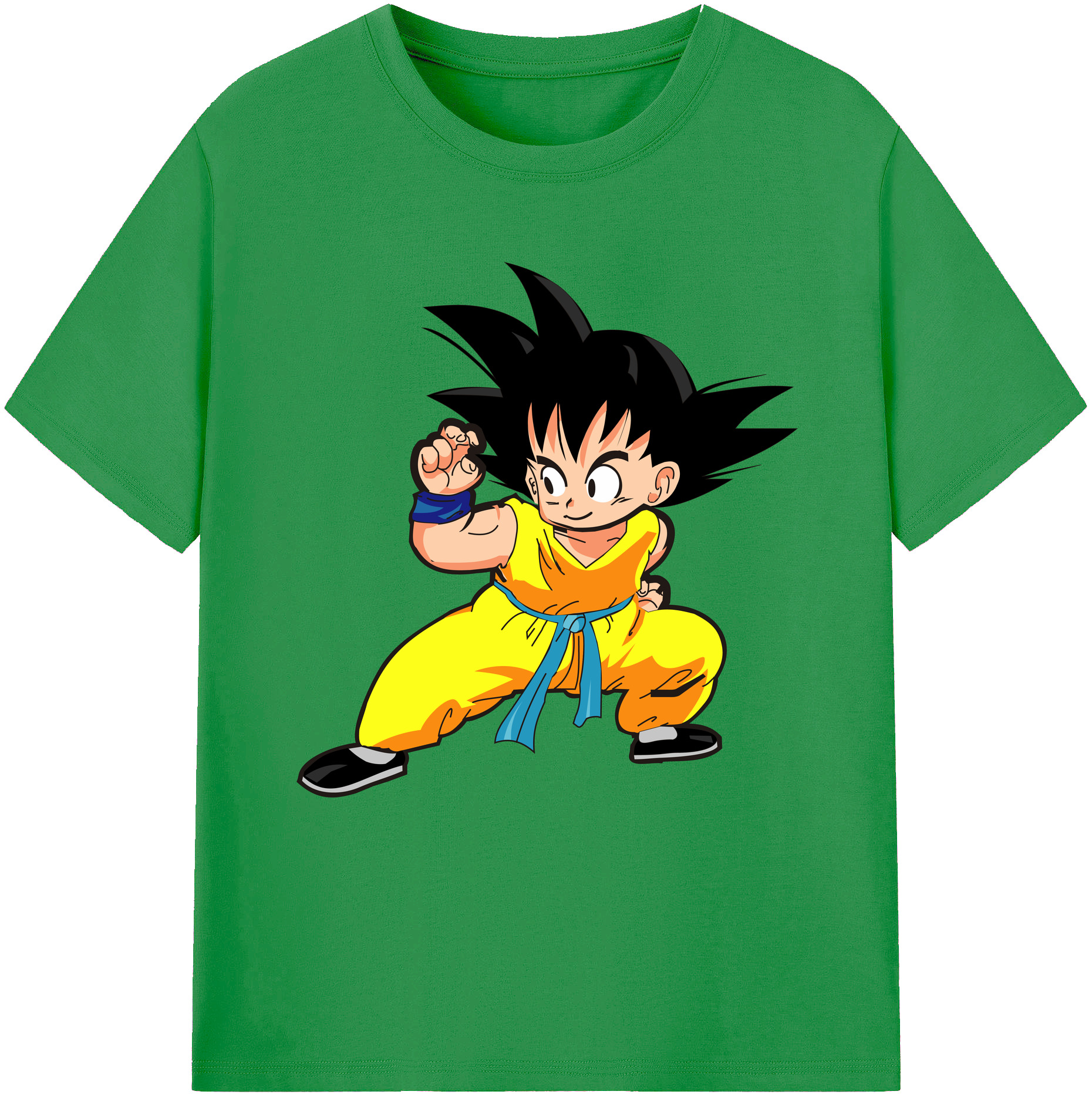 （画像用） ドラゴンボール 孫悟空（そん ごくう）Son Goku カカロット DRAGON BALL Kakarotto レディースカジュアルプリントTシャツ（綿100％）