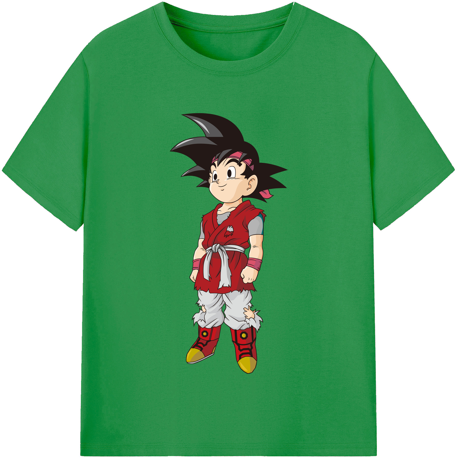 （画像用） ドラゴンボール 孫悟空（そん ごくう）Son Goku カカロット DRAGON BALL Kakarotto レディースカジュアルプリントTシャツ（綿100％）