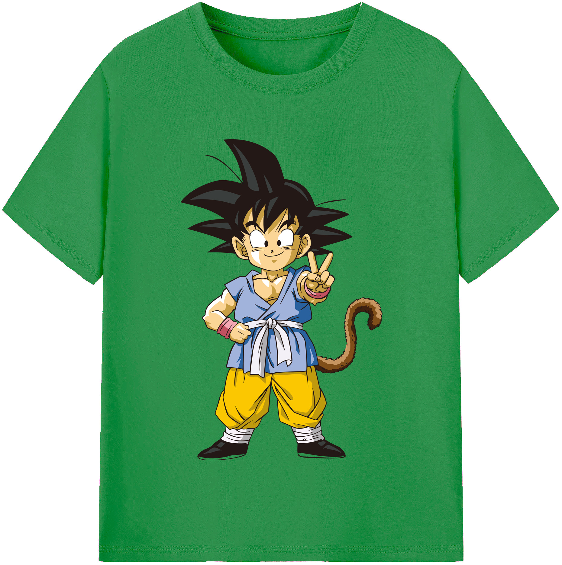 （画像用） ドラゴンボール 孫悟空（そん ごくう）Son Goku カカロット DRAGON BALL Kakarotto レディースカジュアルプリントTシャツ（綿100％）