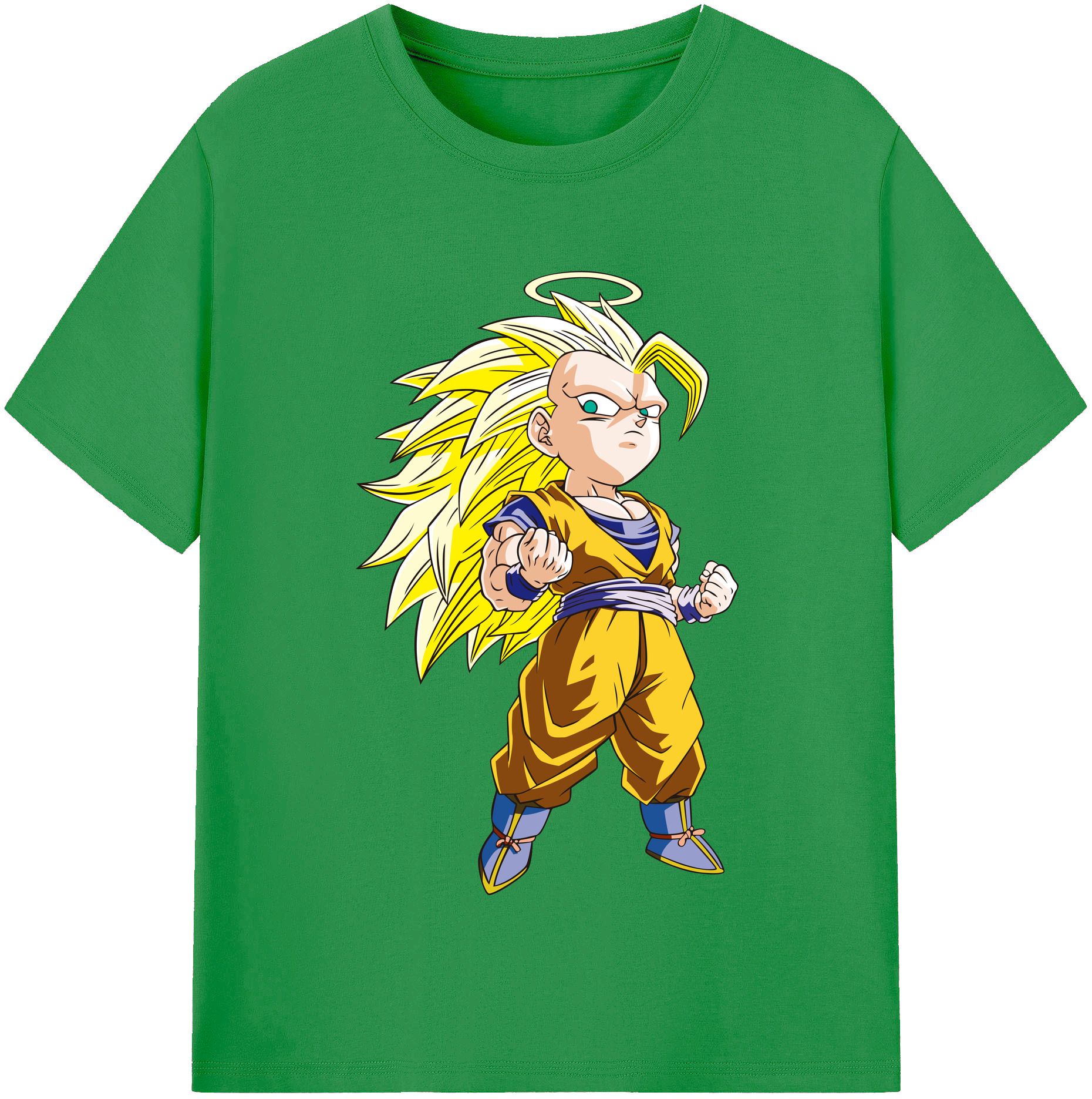 （画像用） ドラゴンボール 孫悟空（そん ごくう）Son Goku カカロット DRAGON BALL Kakarotto レディースカジュアルプリントTシャツ（綿100％）