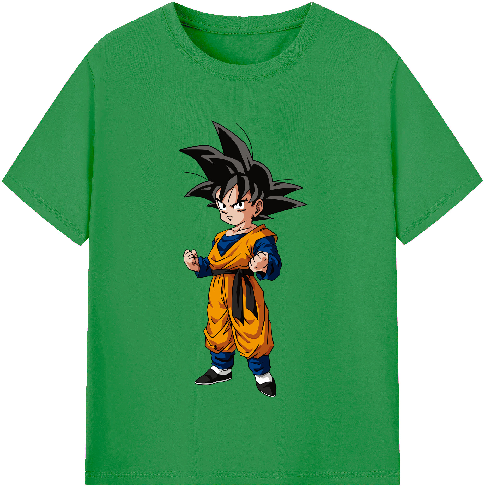 （画像用） ドラゴンボール 孫悟空（そん ごくう）Son Goku カカロット DRAGON BALL Kakarotto レディースカジュアルプリントTシャツ（綿100％）