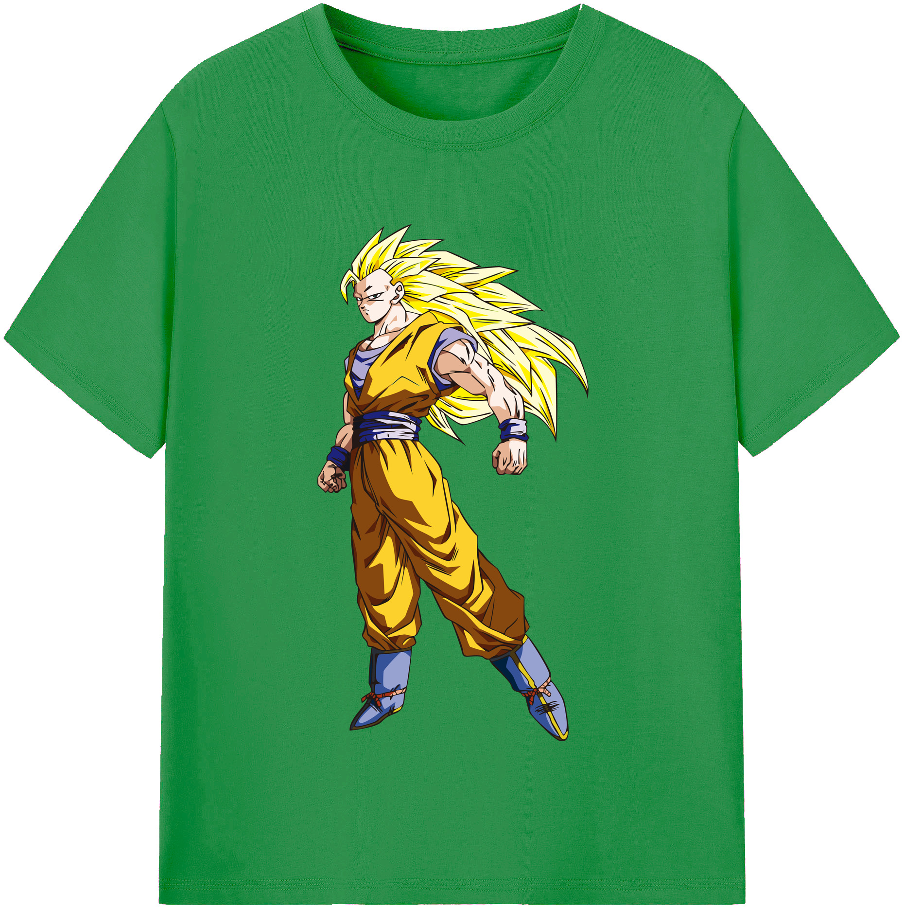 （画像用） ドラゴンボール 孫悟空（そん ごくう）Son Goku カカロット DRAGON BALL Kakarotto レディースカジュアルプリントTシャツ（綿100％）
