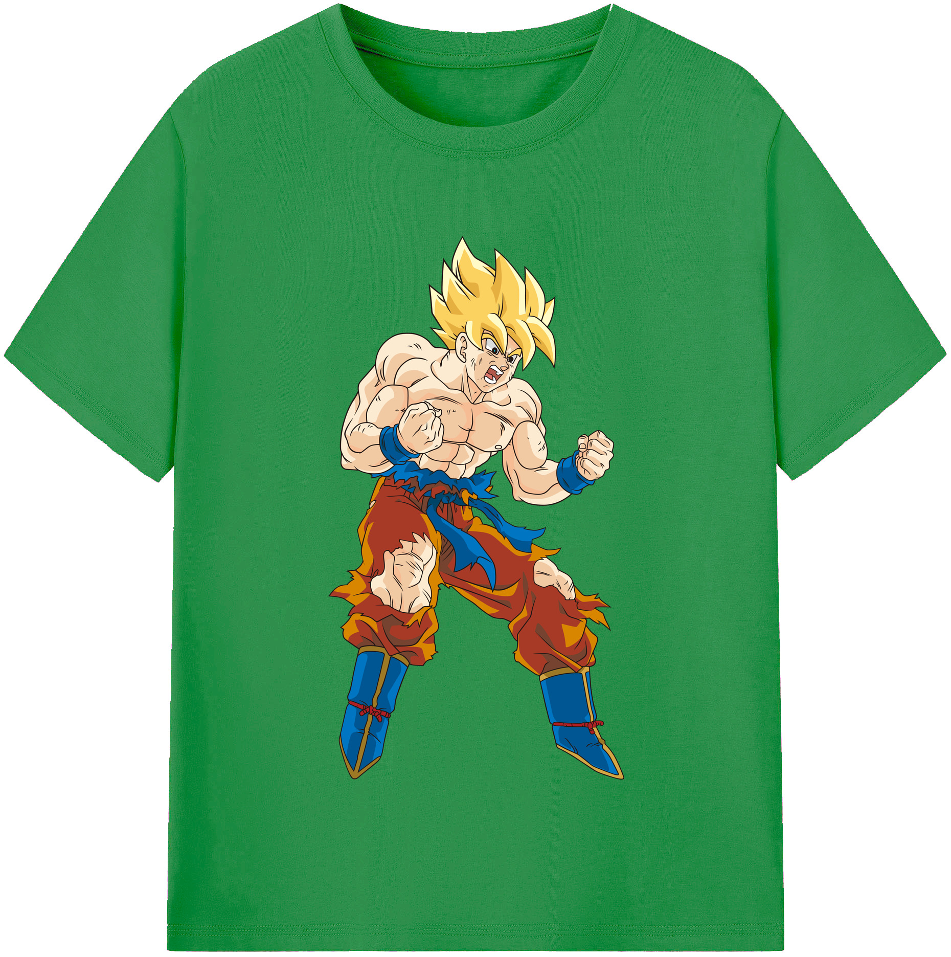 （画像用） ドラゴンボール 孫悟空（そん ごくう）Son Goku カカロット DRAGON BALL Kakarotto レディースカジュアルプリントTシャツ（綿100％）