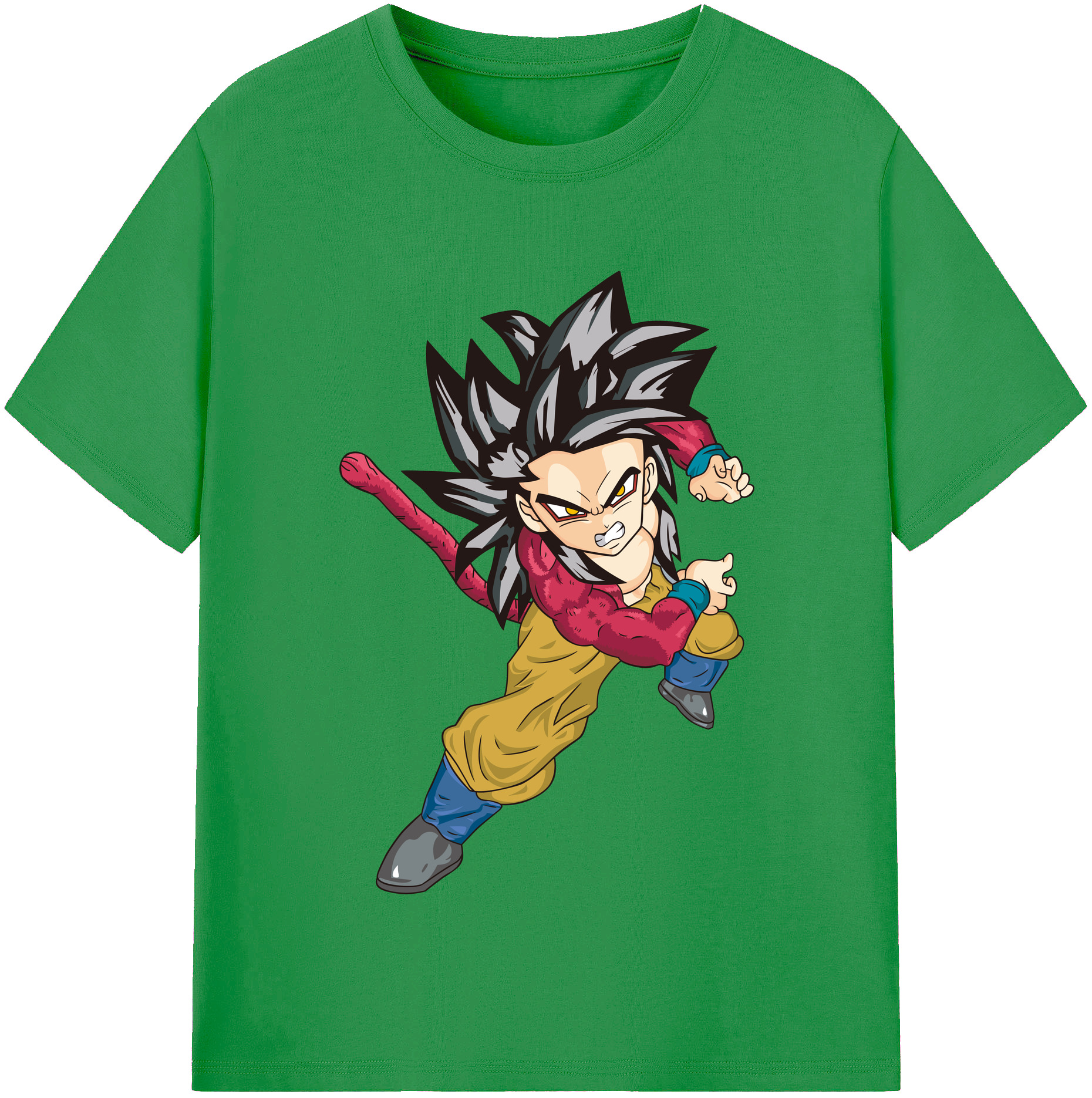 （画像用） ドラゴンボール 孫悟空（そん ごくう）Son Goku カカロット DRAGON BALL Kakarotto レディースカジュアルプリントTシャツ（綿100％）