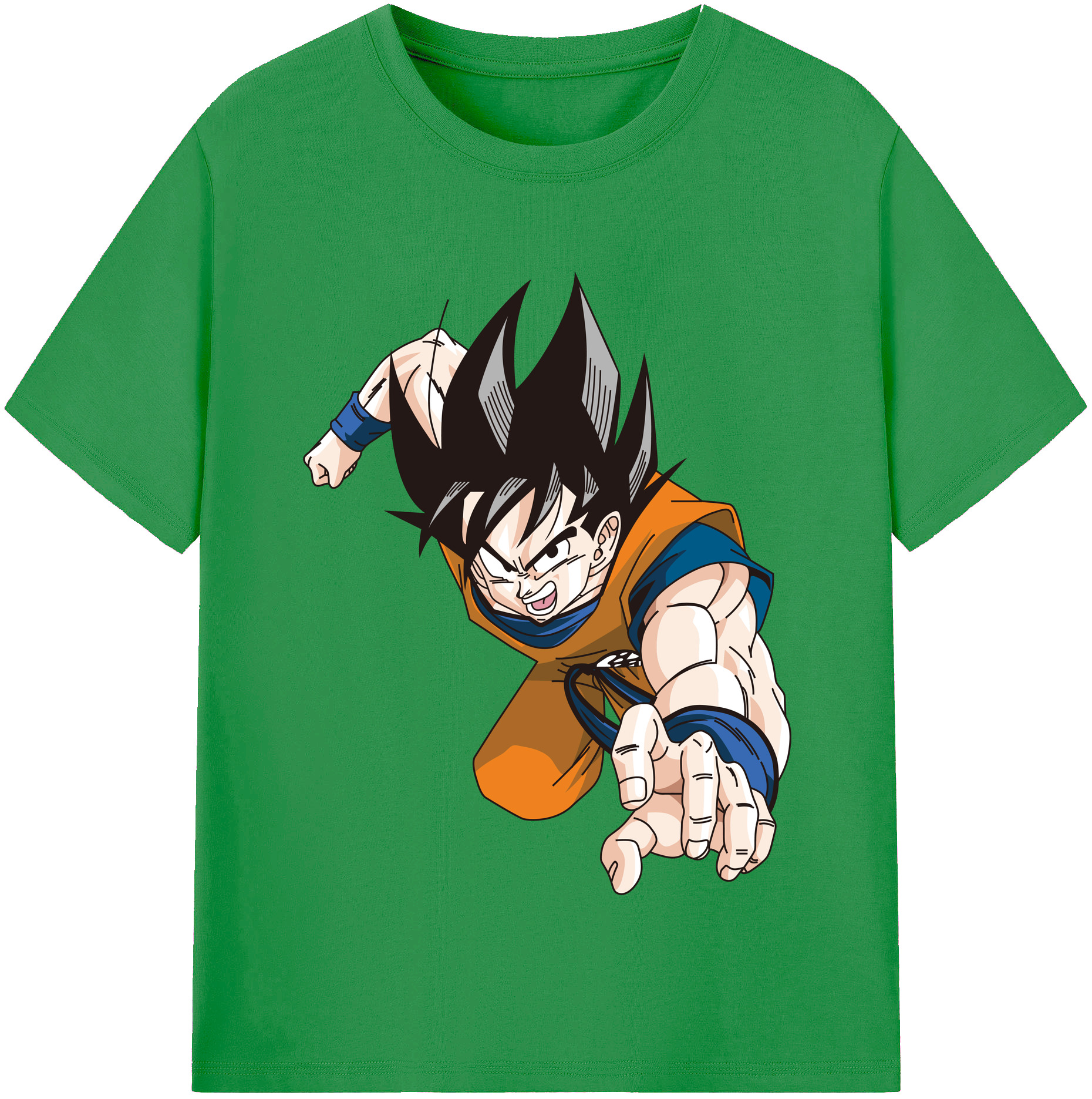 （画像用） ドラゴンボール 孫悟空（そん ごくう）Son Goku カカロット DRAGON BALL Kakarotto レディースカジュアルプリントTシャツ（綿100％）