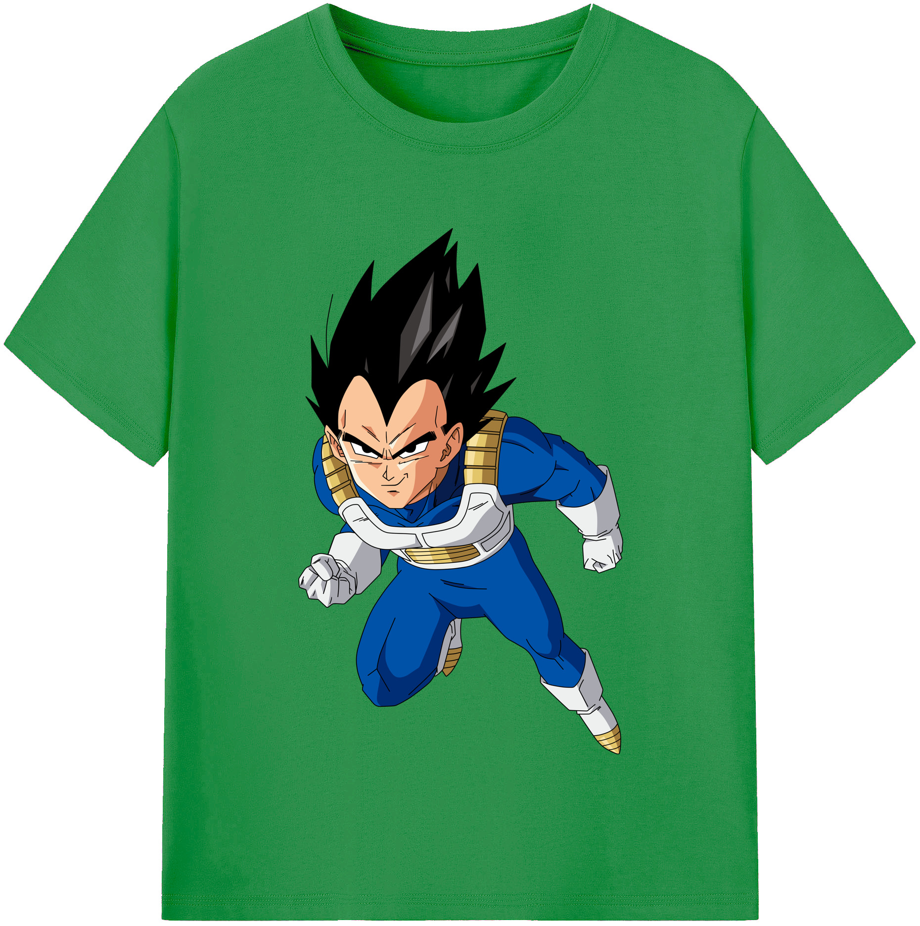 （画像用） ドラゴンボール ベジータ四世（Bejīta Yonsei）DRAGON BALL Vegeta IV レディースカジュアルプリントTシャツ（綿100％）