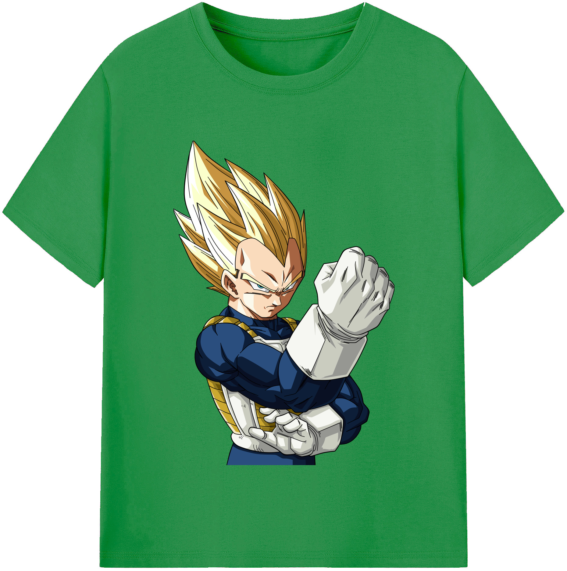（画像用） ドラゴンボール ベジータ四世（Bejīta Yonsei）DRAGON BALL Vegeta IV レディースカジュアルプリントTシャツ（綿100％）