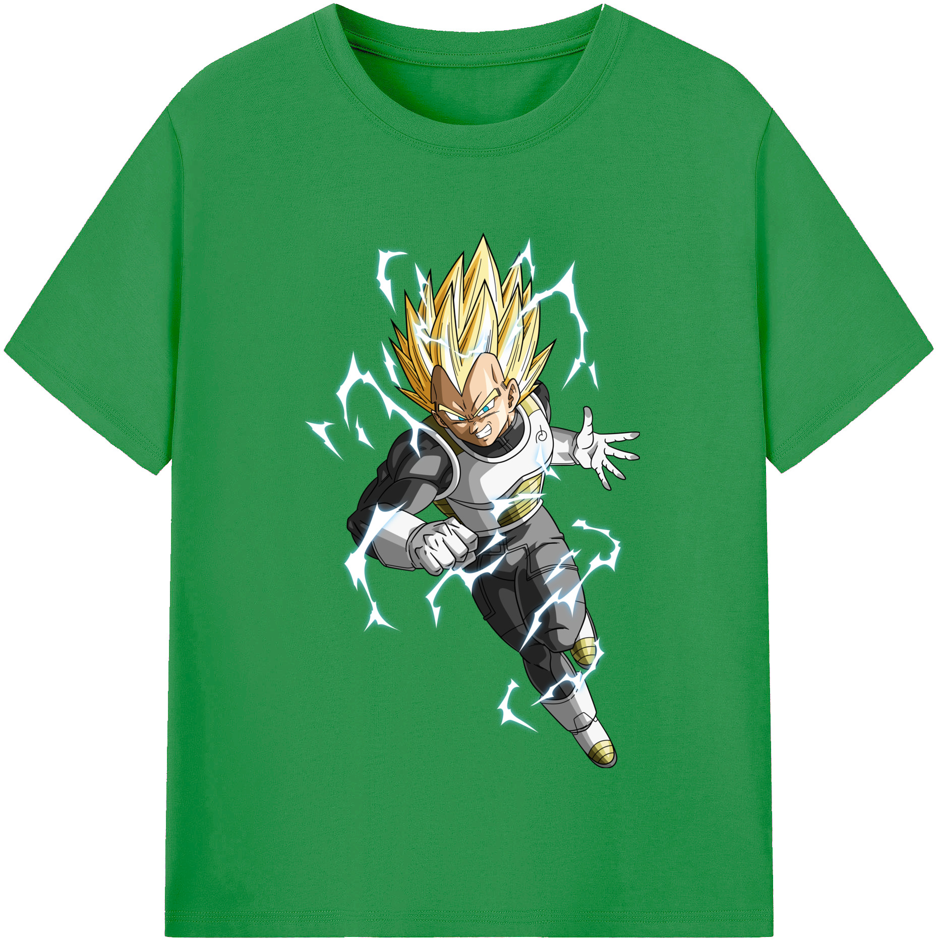 （画像用） ドラゴンボール ベジータ四世（Bejīta Yonsei）DRAGON BALL Vegeta IV レディースカジュアルプリントTシャツ（綿100％）