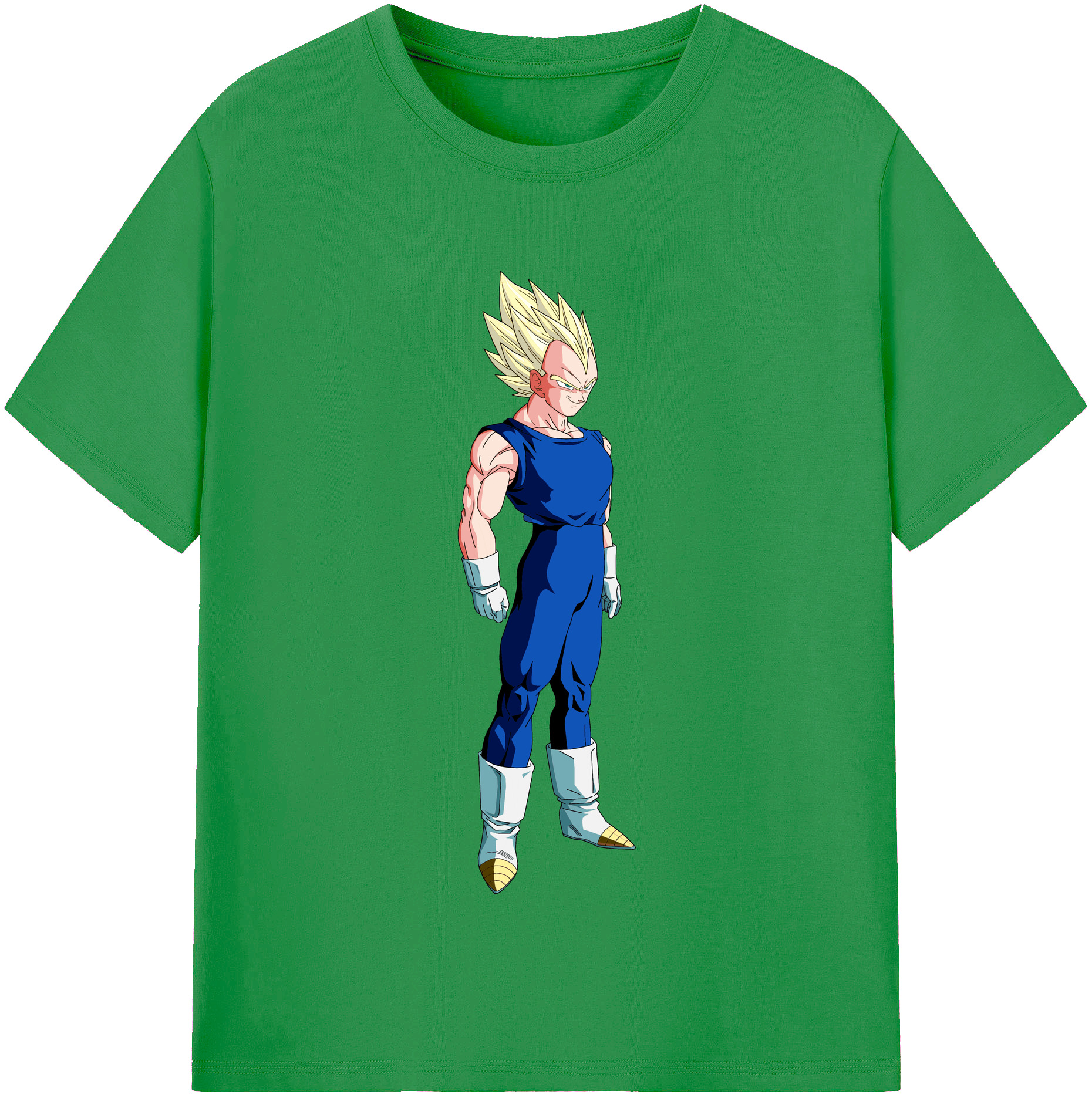（画像用） ドラゴンボール ベジータ四世（Bejīta Yonsei）DRAGON BALL Vegeta IV レディースカジュアルプリントTシャツ（綿100％）