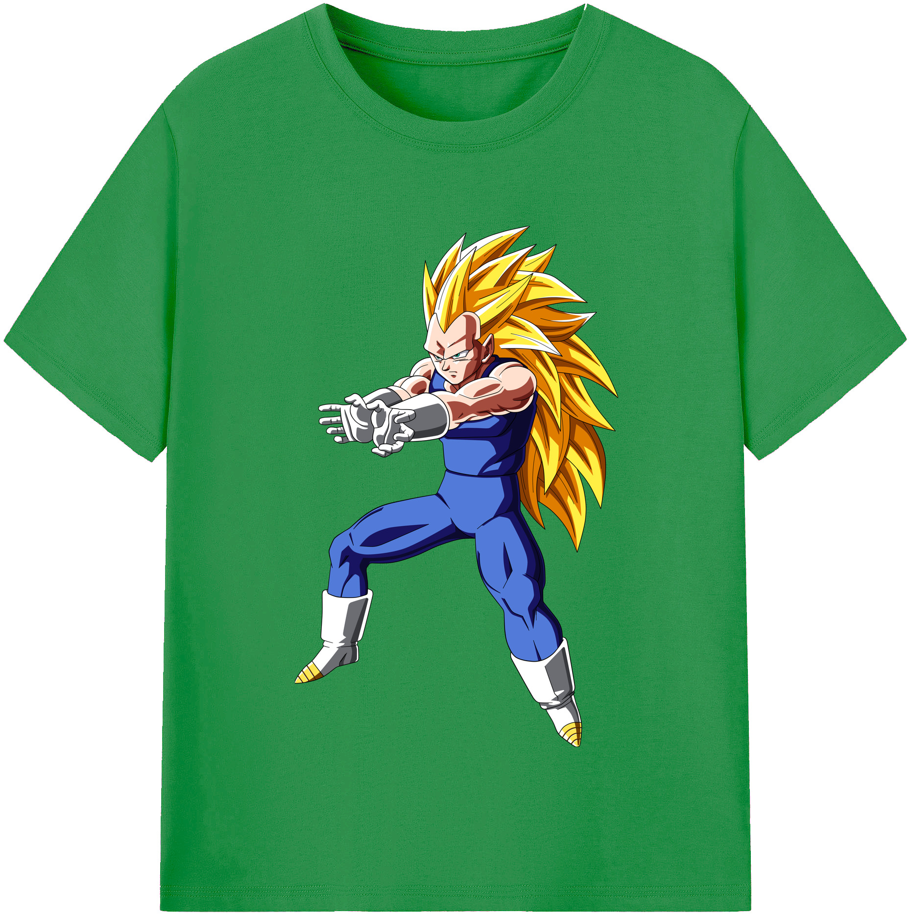 （画像用） ドラゴンボール ベジータ四世（Bejīta Yonsei）DRAGON BALL Vegeta IV レディースカジュアルプリントTシャツ（綿100％）