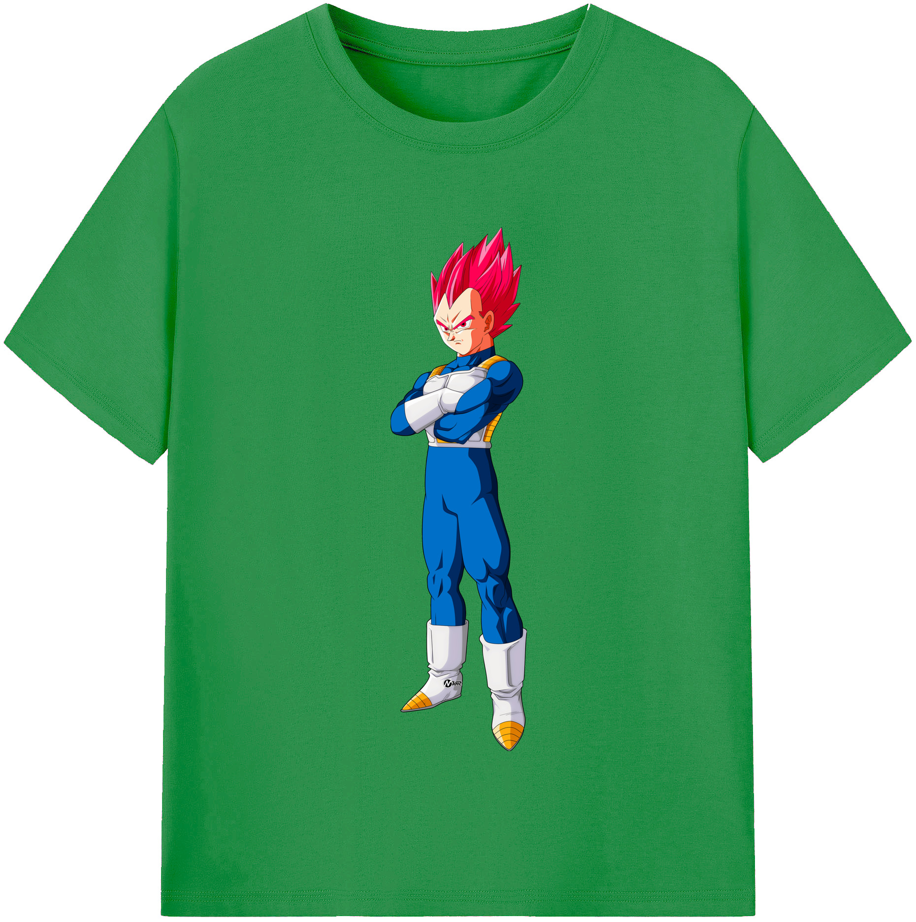 （画像用） ドラゴンボール ベジータ四世（Bejīta Yonsei）DRAGON BALL Vegeta IV レディースカジュアルプリントTシャツ（綿100％）