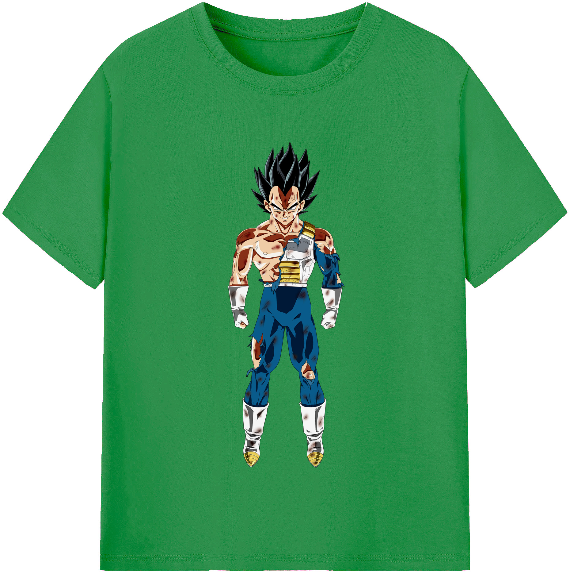 （画像用） ドラゴンボール ベジータ四世（Bejīta Yonsei）DRAGON BALL Vegeta IV レディースカジュアルプリントTシャツ（綿100％）