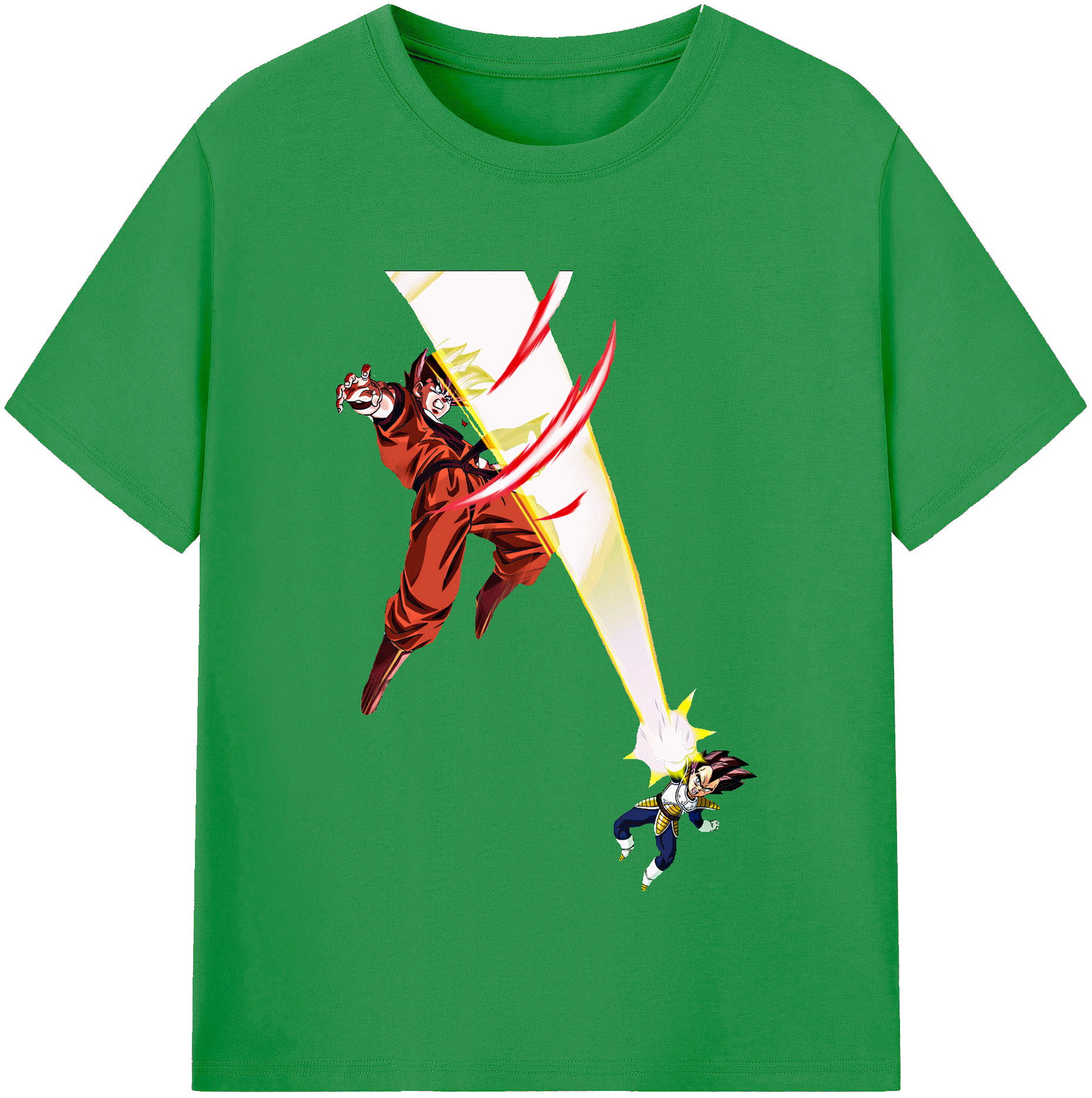 （画像用） ドラゴンボール ベジータ四世（Bejīta Yonsei）DRAGON BALL Vegeta IV レディースカジュアルプリントTシャツ（綿100％）