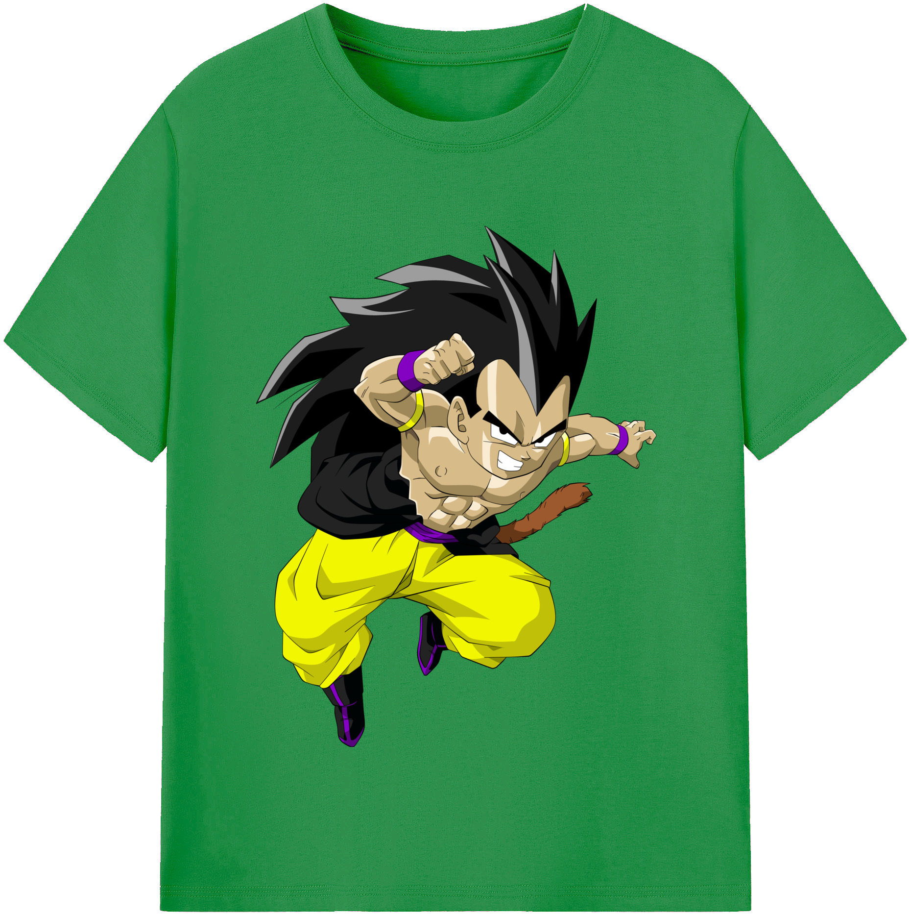 （画像用） ドラゴンボール ベジータ四世（Bejīta Yonsei）DRAGON BALL Vegeta IV レディースカジュアルプリントTシャツ（綿100％）