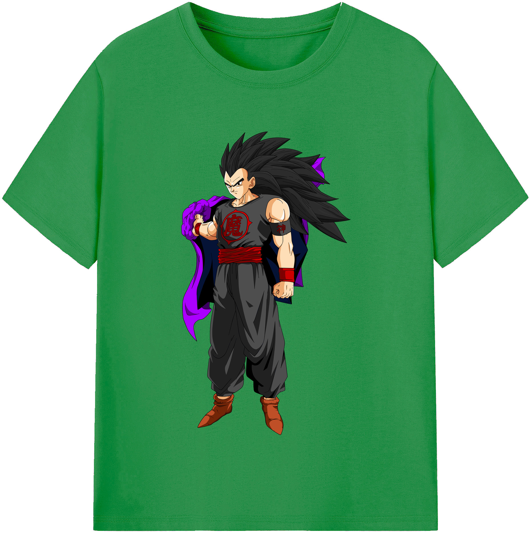 （画像用） ドラゴンボール ベジータ四世（Bejīta Yonsei）DRAGON BALL Vegeta IV レディースカジュアルプリントTシャツ（綿100％）