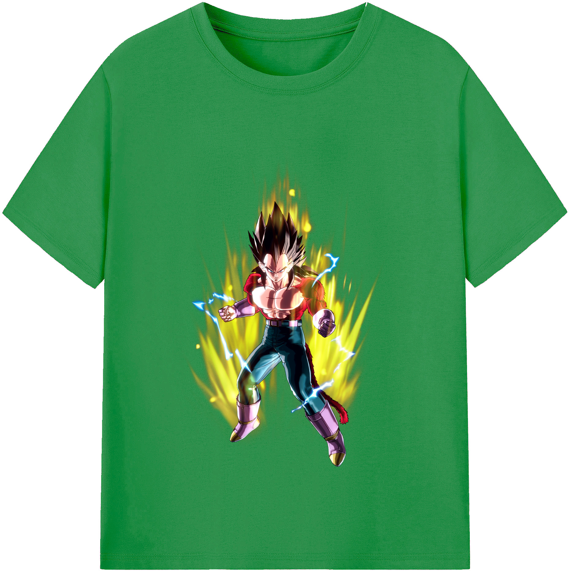 （画像用） ドラゴンボール ベジータ四世（Bejīta Yonsei）DRAGON BALL Vegeta IV レディースカジュアルプリントTシャツ（綿100％）
