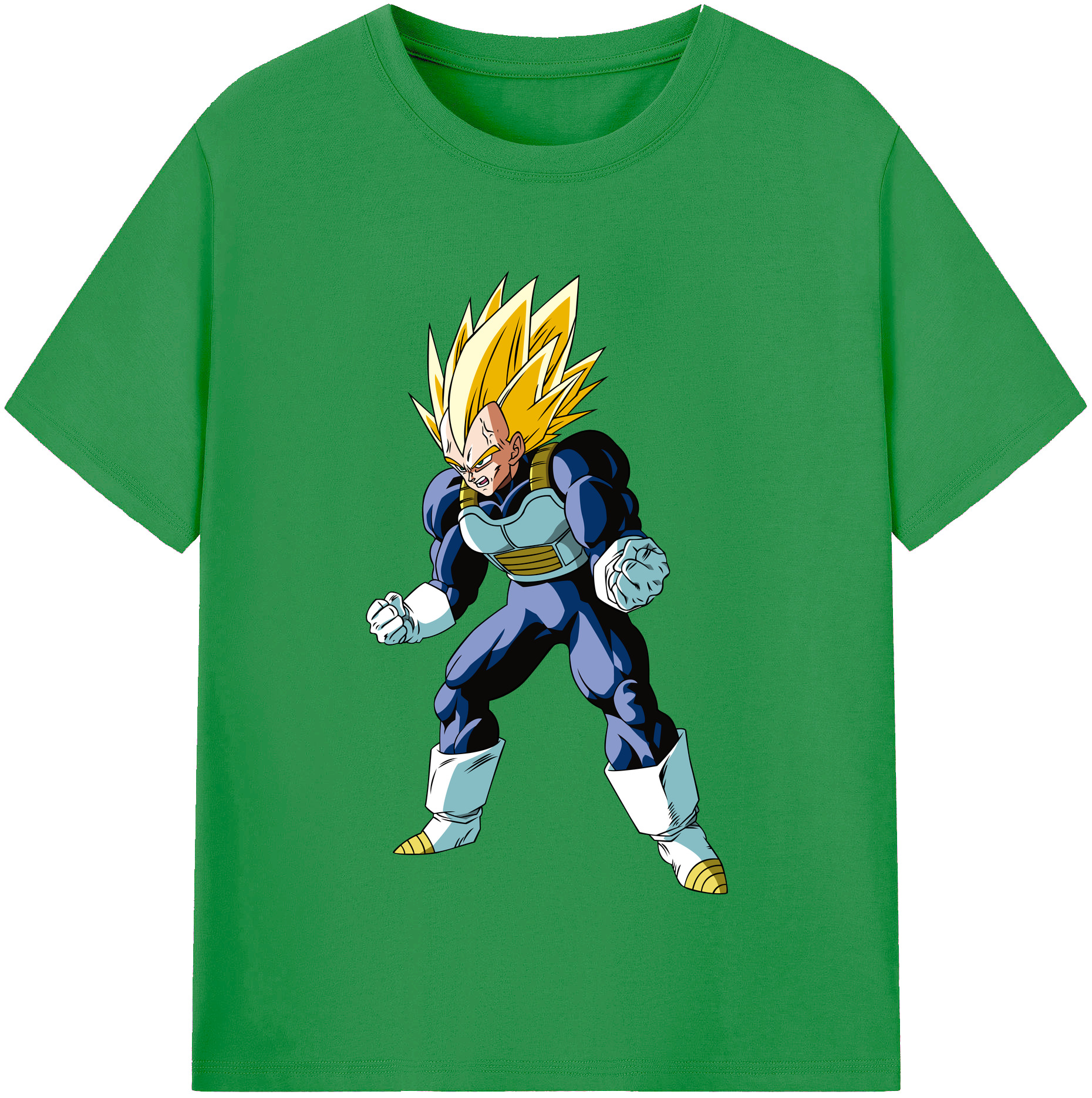 （画像用） ドラゴンボール ベジータ四世（Bejīta Yonsei）DRAGON BALL Vegeta IV レディースカジュアルプリントTシャツ（綿100％）