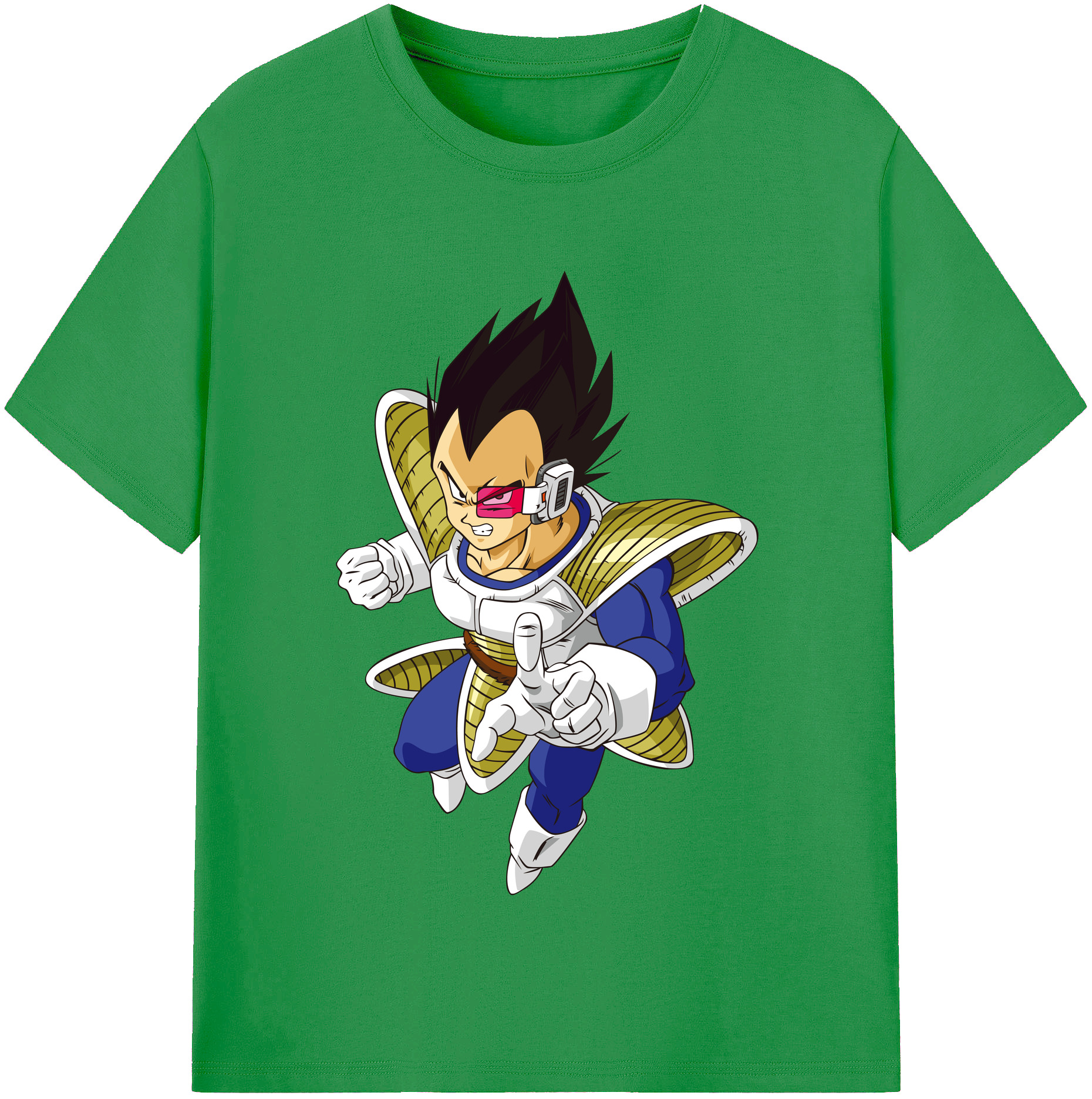 （画像用） ドラゴンボール ベジータ四世（Bejīta Yonsei）DRAGON BALL Vegeta IV レディースカジュアルプリントTシャツ（綿100％）