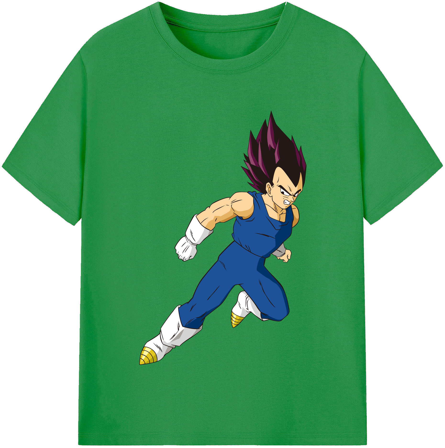 （画像用） ドラゴンボール ベジータ四世（Bejīta Yonsei）DRAGON BALL Vegeta IV レディースカジュアルプリントTシャツ（綿100％）