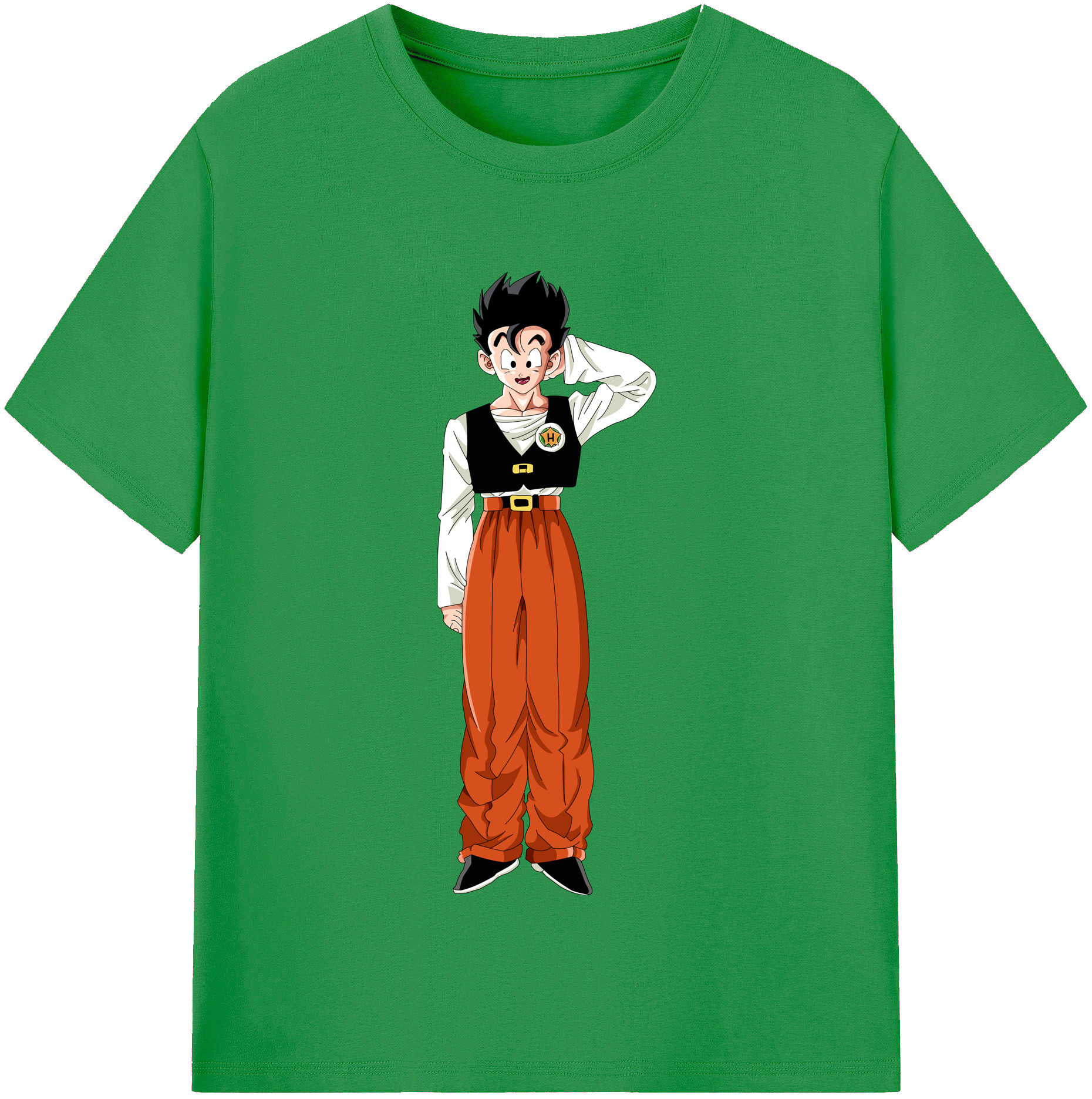 （画像用） ドラゴンボール 孫 悟飯（そんごはん）DRAGON BALL Son Gohan レディースカジュアルプリントTシャツ（綿100％）