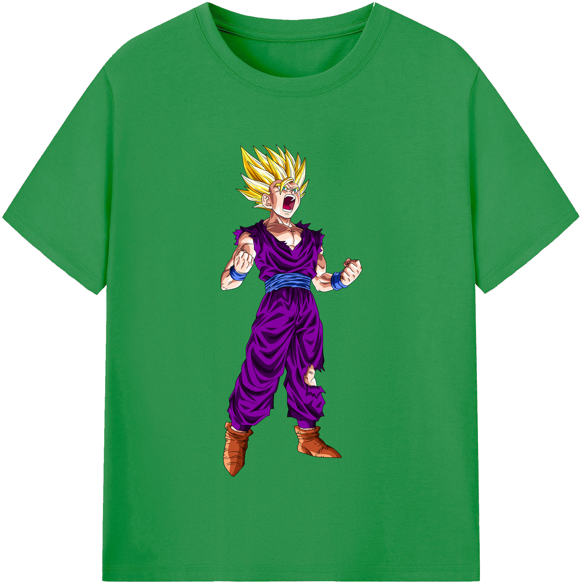 （画像用） ドラゴンボール 孫 悟飯（そんごはん）DRAGON BALL Son Gohan レディースカジュアルプリントTシャツ（綿100％）