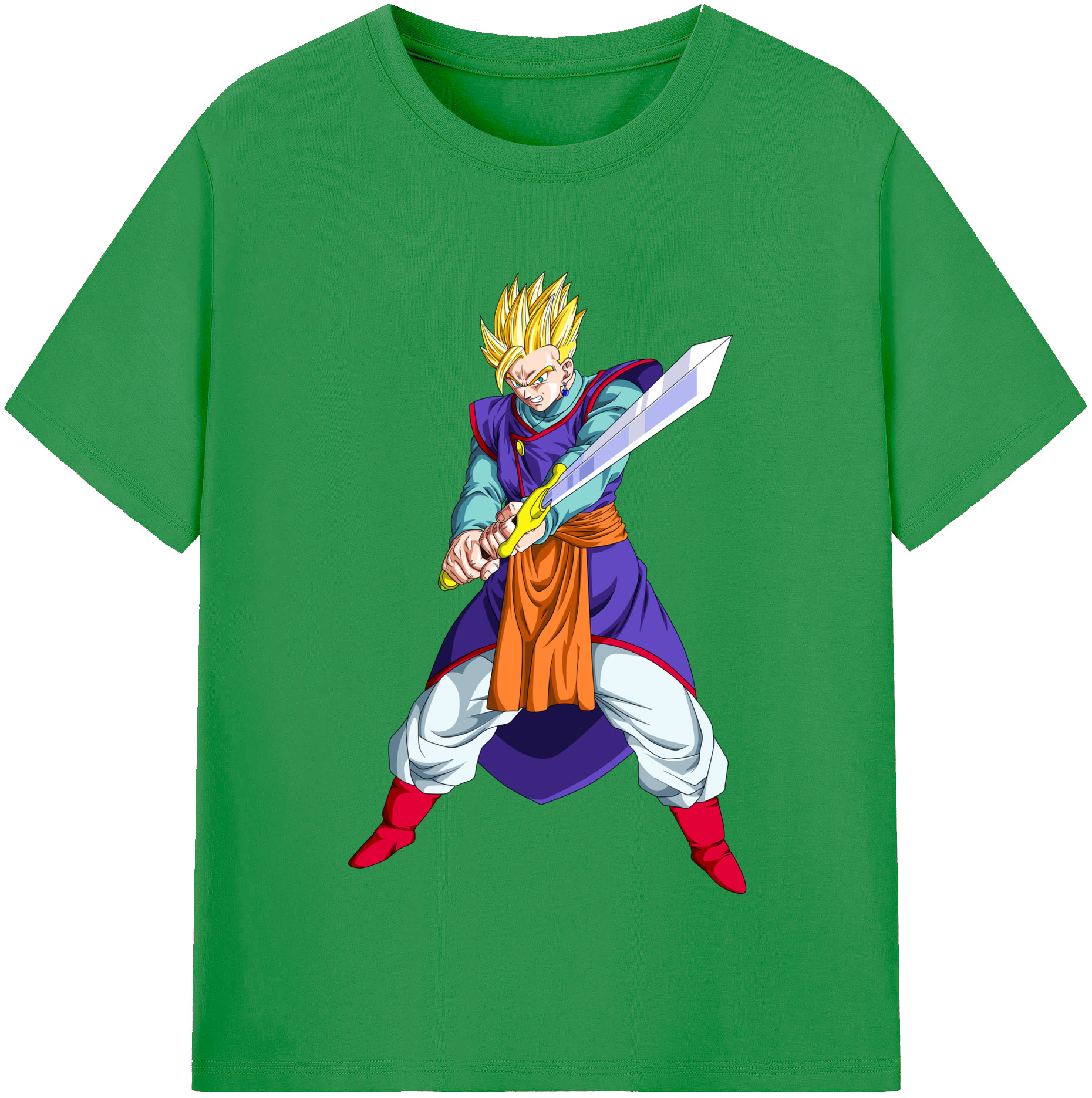 （画像用） ドラゴンボール 孫 悟飯（そんごはん）DRAGON BALL Son Gohan レディースカジュアルプリントTシャツ（綿100％）