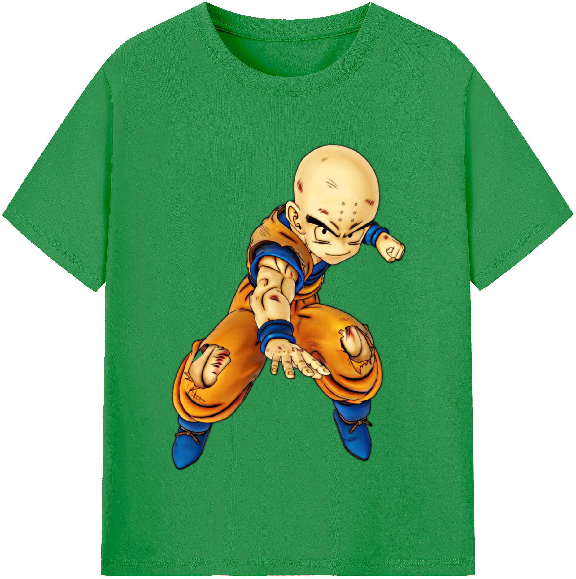 （画像用） ドラゴンボール クリリン DRAGON BALL krillin レディースカジュアルプリントTシャツ（綿100％）