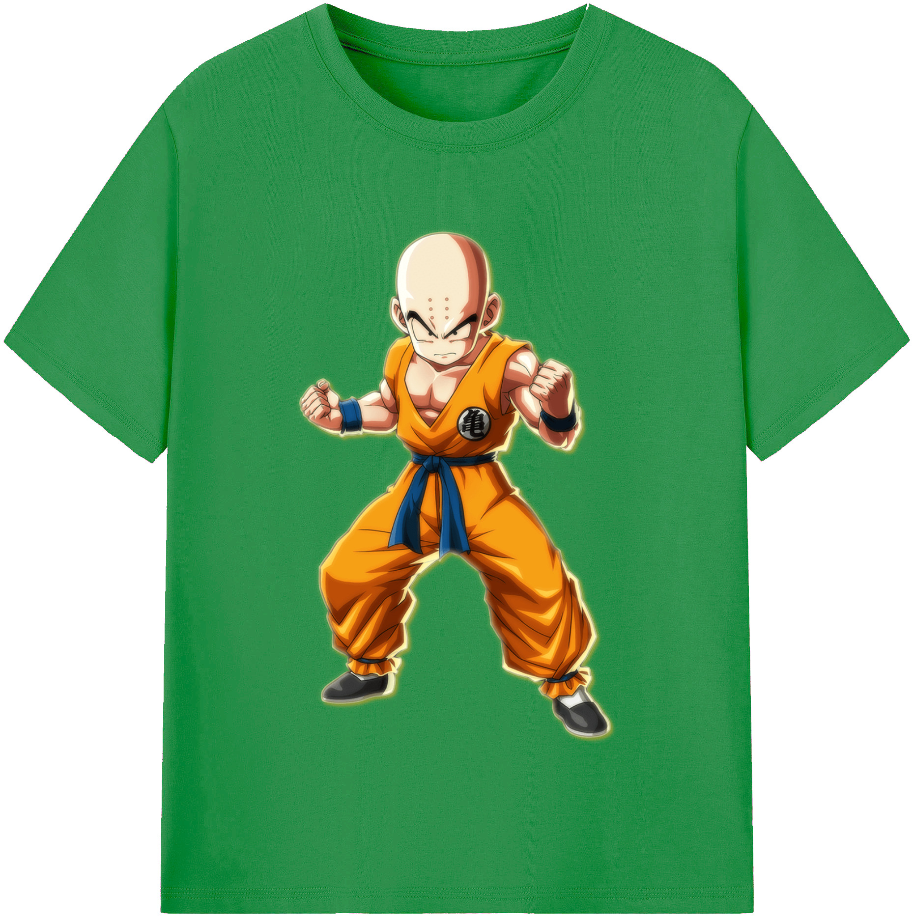 （画像用） ドラゴンボール クリリン DRAGON BALL krillin レディースカジュアルプリントTシャツ（綿100％）