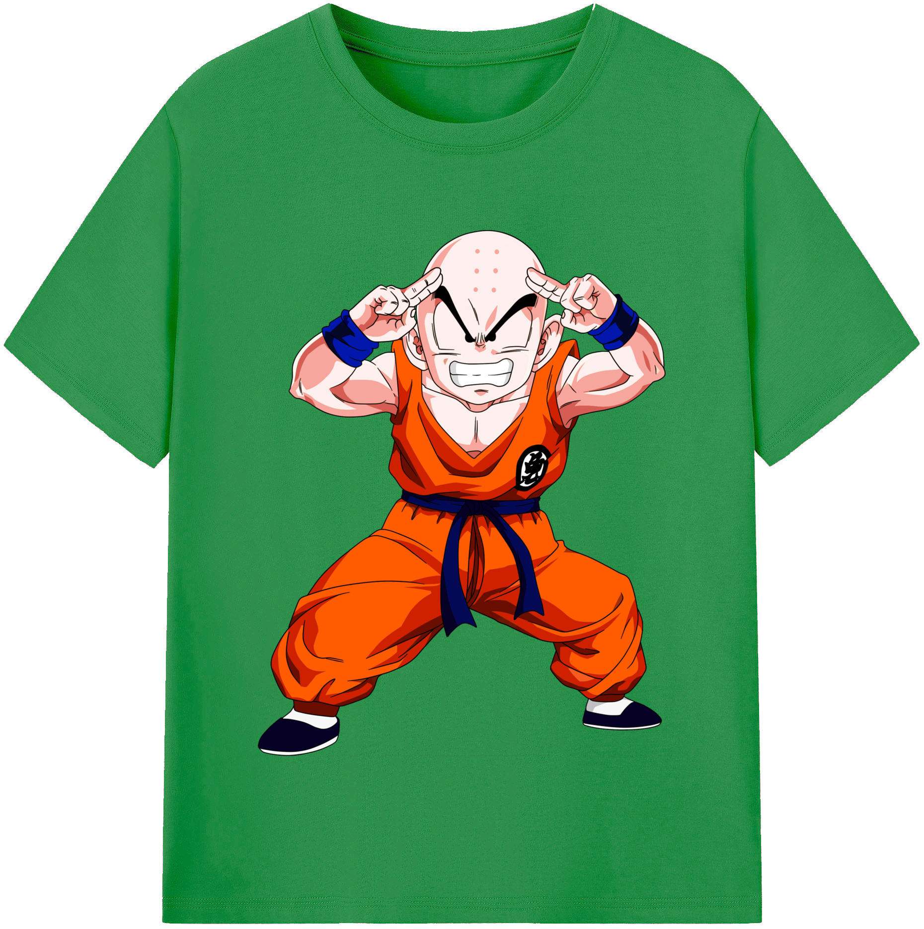 （画像用） ドラゴンボール クリリン DRAGON BALL krillin レディースカジュアルプリントTシャツ（綿100％）