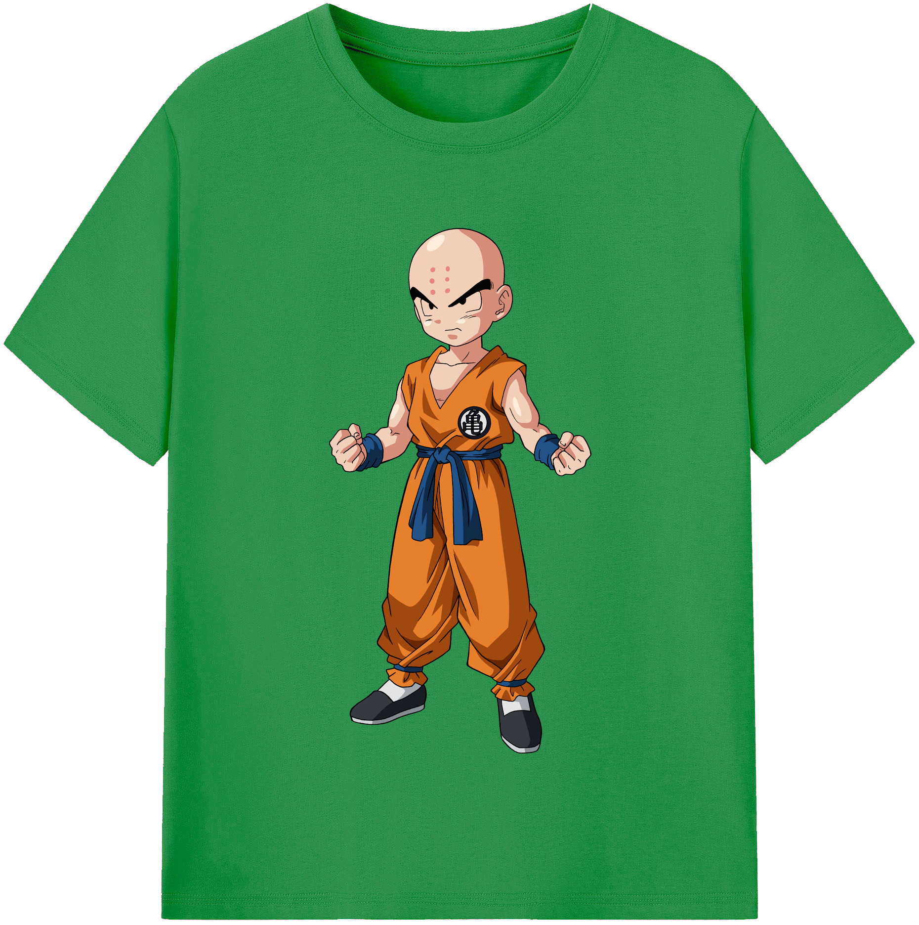 （画像用） ドラゴンボール クリリン DRAGON BALL krillin レディースカジュアルプリントTシャツ（綿100％）