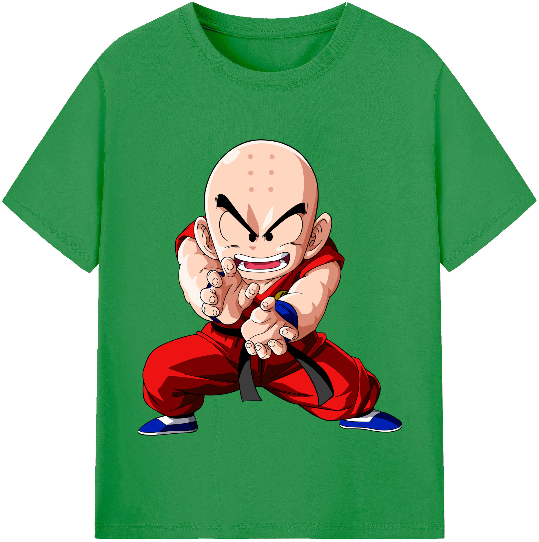（画像用） ドラゴンボール クリリン DRAGON BALL krillin レディースカジュアルプリントTシャツ（綿100％）