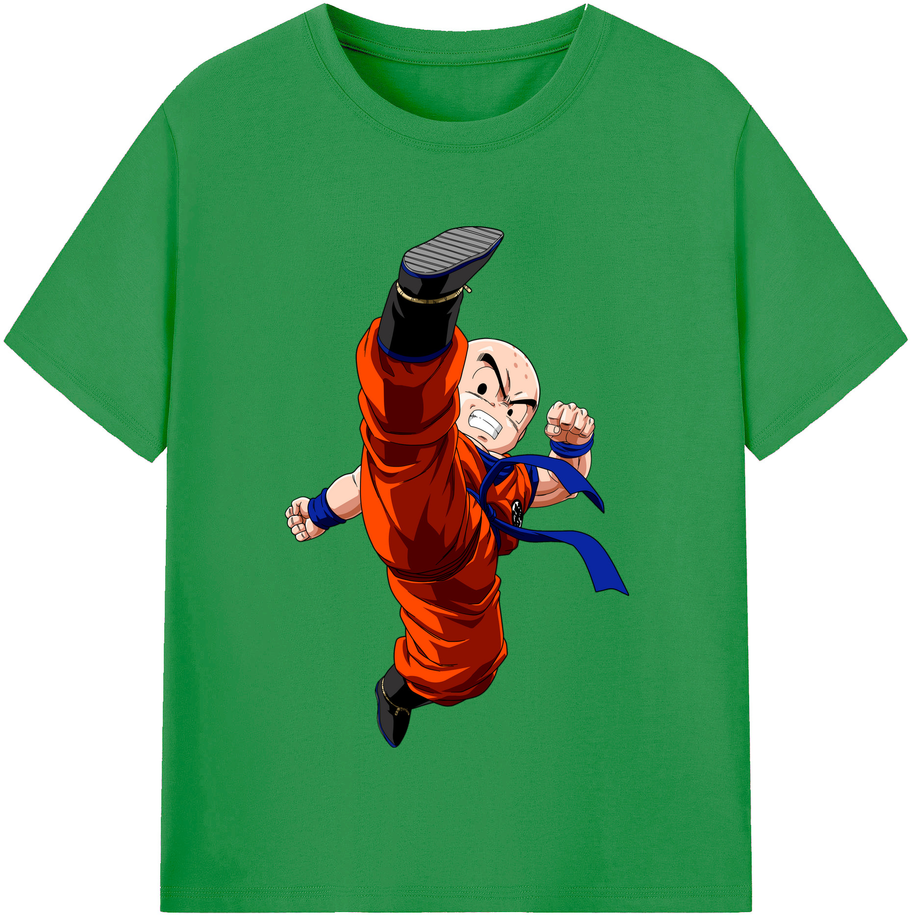 （画像用） ドラゴンボール クリリン DRAGON BALL krillin レディースカジュアルプリントTシャツ（綿100％）