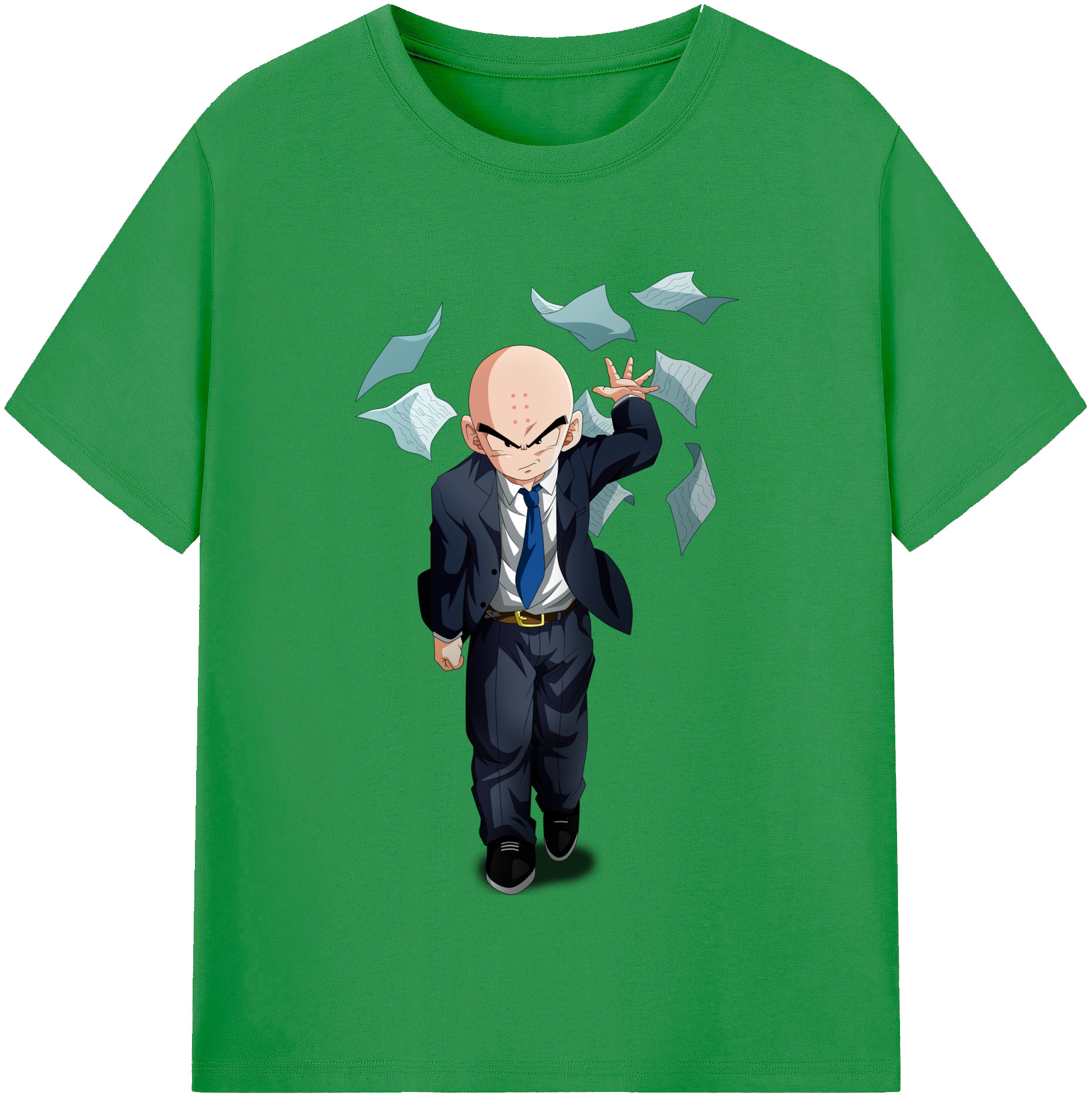 （画像用） ドラゴンボール クリリン DRAGON BALL krillin レディースカジュアルプリントTシャツ（綿100％）