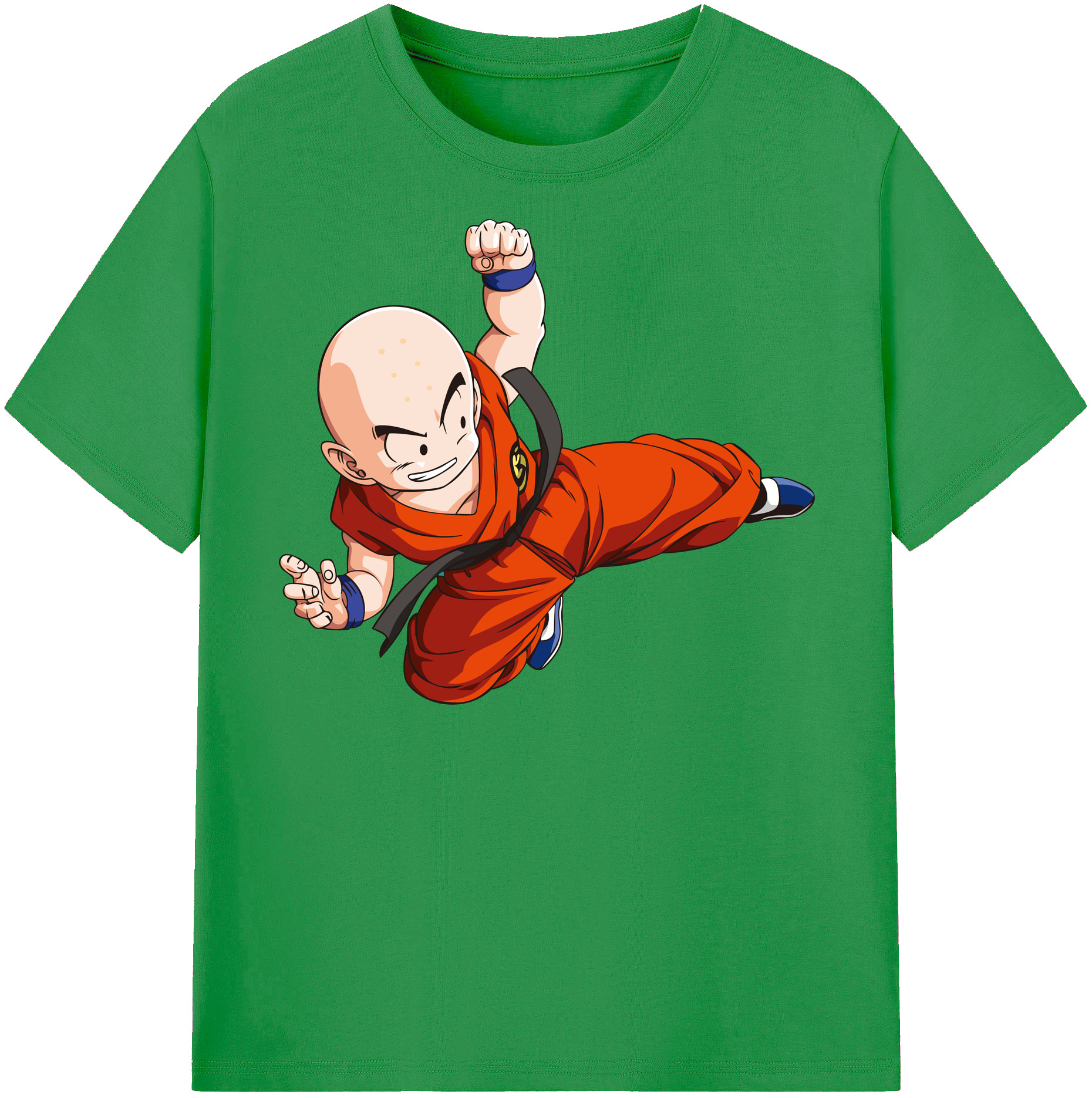 （画像用） ドラゴンボール クリリン DRAGON BALL krillin レディースカジュアルプリントTシャツ（綿100％）