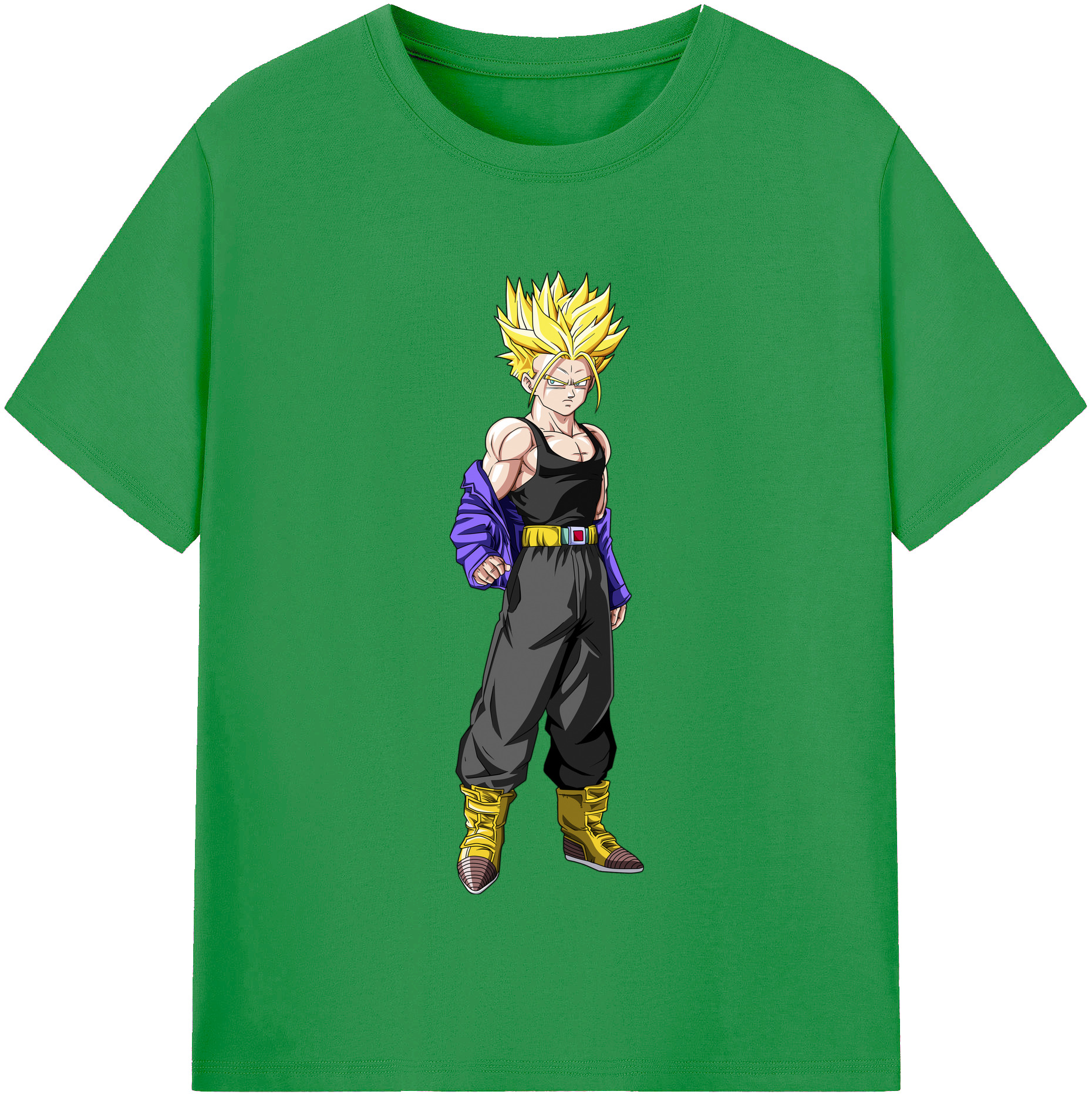 （画像用） ドラゴンボール トランクス（Torankusu）DRAGON BALL Trunks レディースカジュアルプリントTシャツ（綿100％）