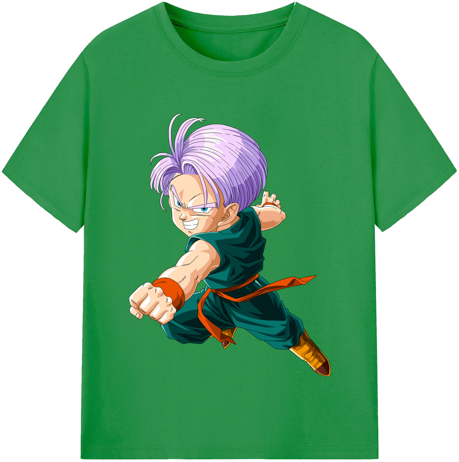 （画像用） ドラゴンボール トランクス（Torankusu）DRAGON BALL Trunks レディースカジュアルプリントTシャツ（綿100％）