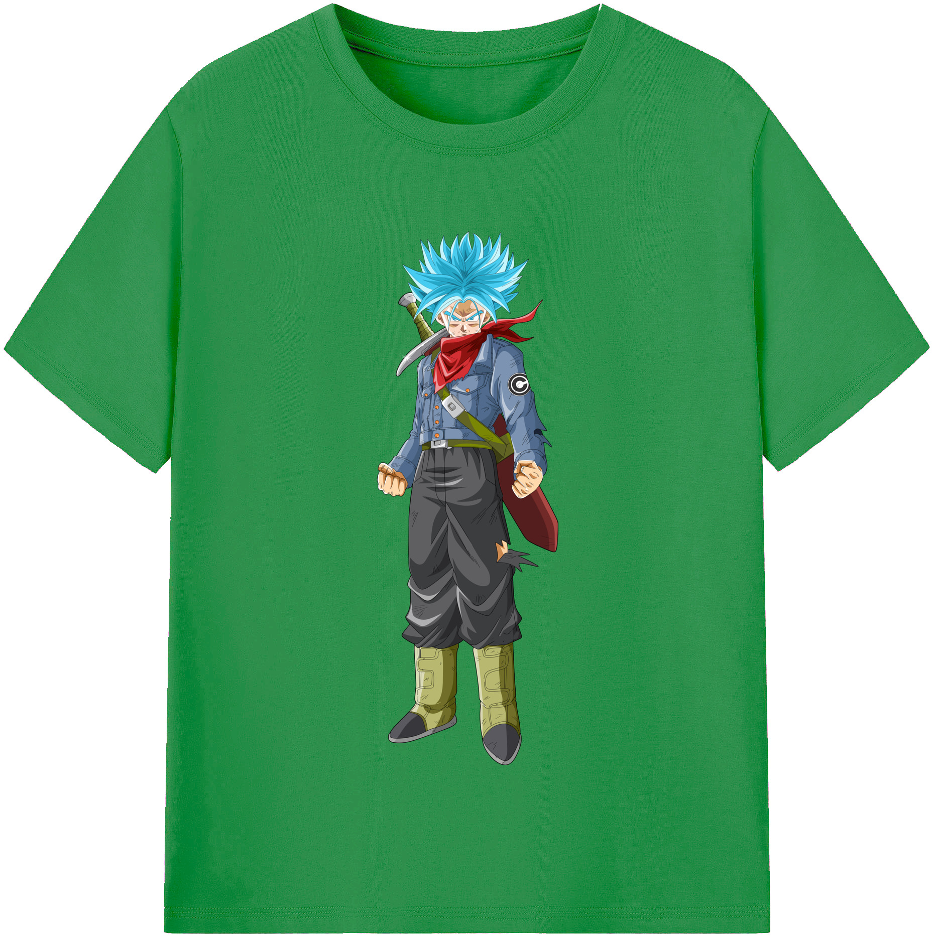 （画像用） ドラゴンボール トランクス（Torankusu）DRAGON BALL Trunks レディースカジュアルプリントTシャツ（綿100％）