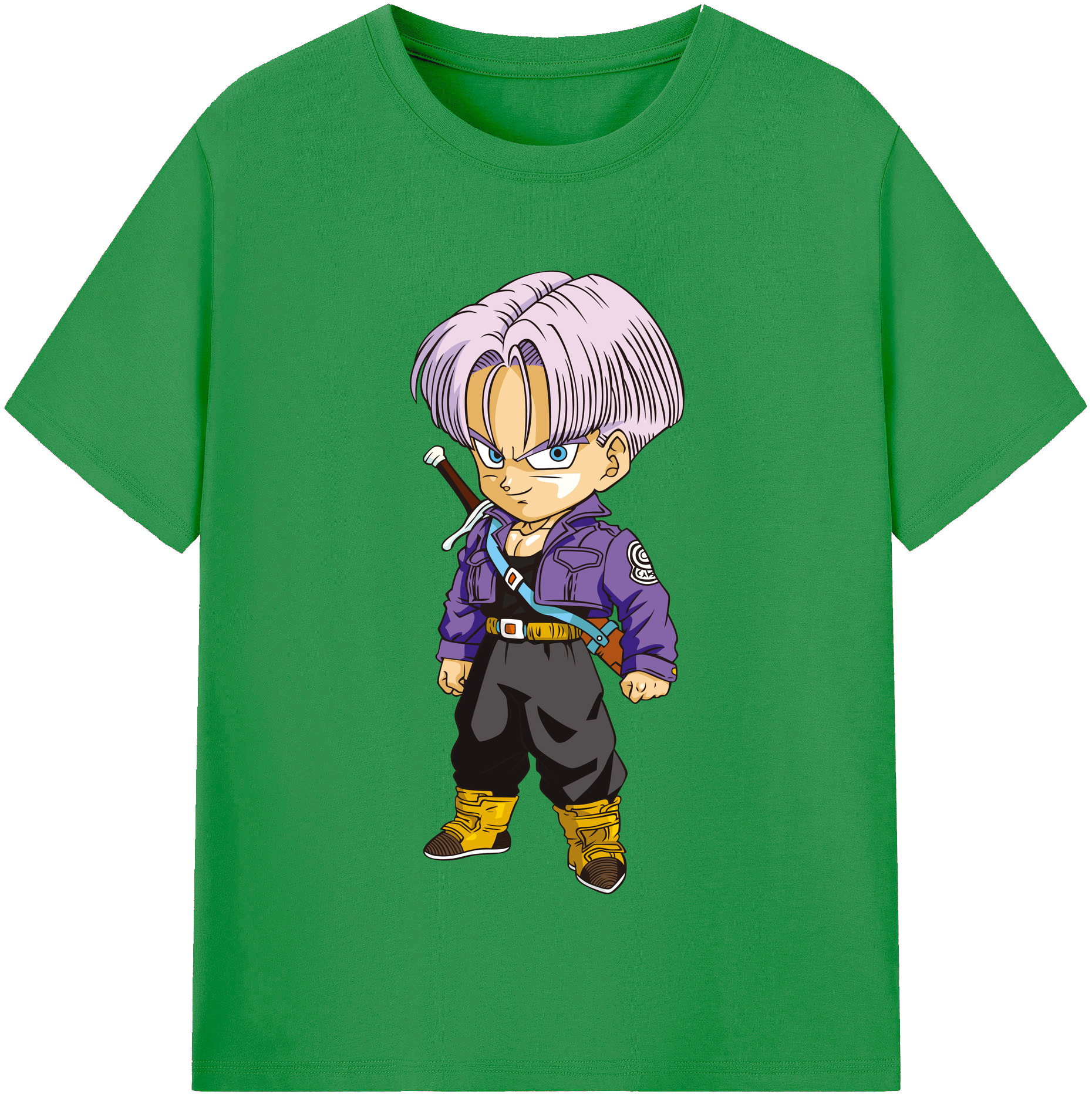 （画像用） ドラゴンボール トランクス（Torankusu）DRAGON BALL Trunks レディースカジュアルプリントTシャツ（綿100％）