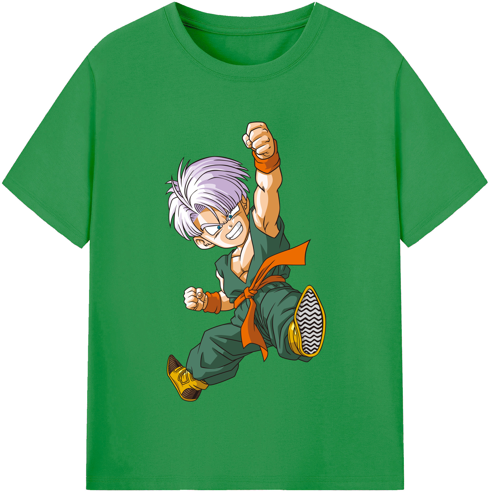（画像用） ドラゴンボール トランクス（Torankusu）DRAGON BALL Trunks レディースカジュアルプリントTシャツ（綿100％）