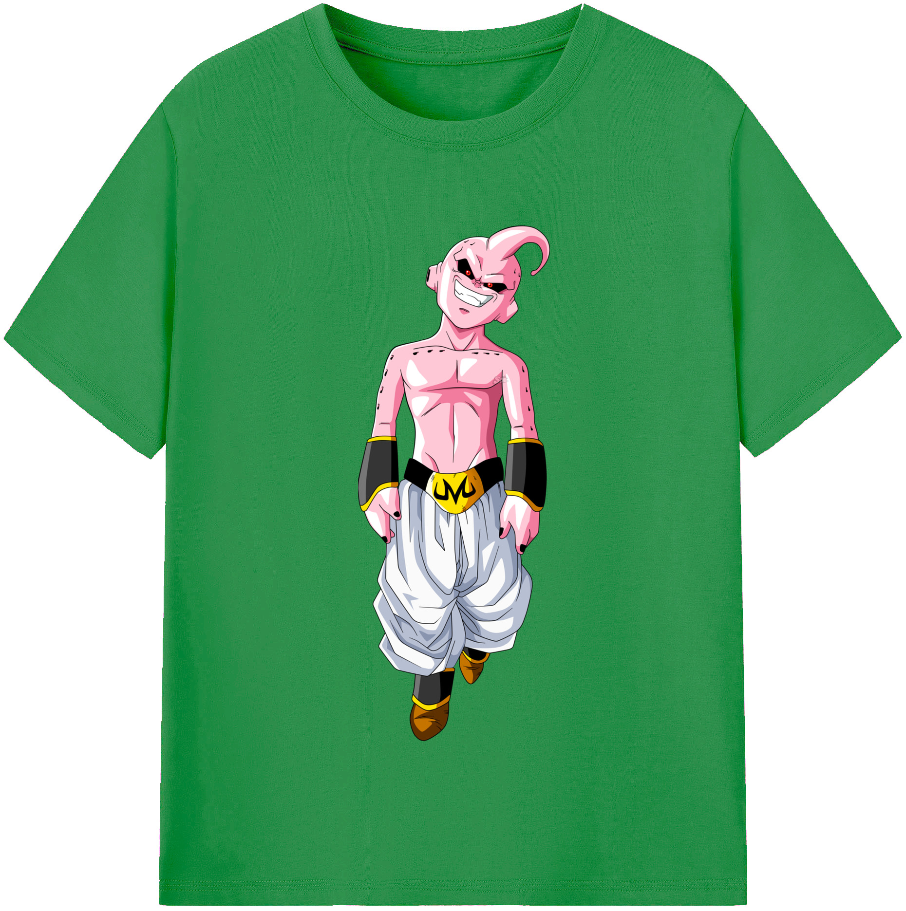 （画像用） ドラゴンボール 魔人ブウ DRAGON BALL Majin Buu レディースカジュアルプリントTシャツ（綿100％）