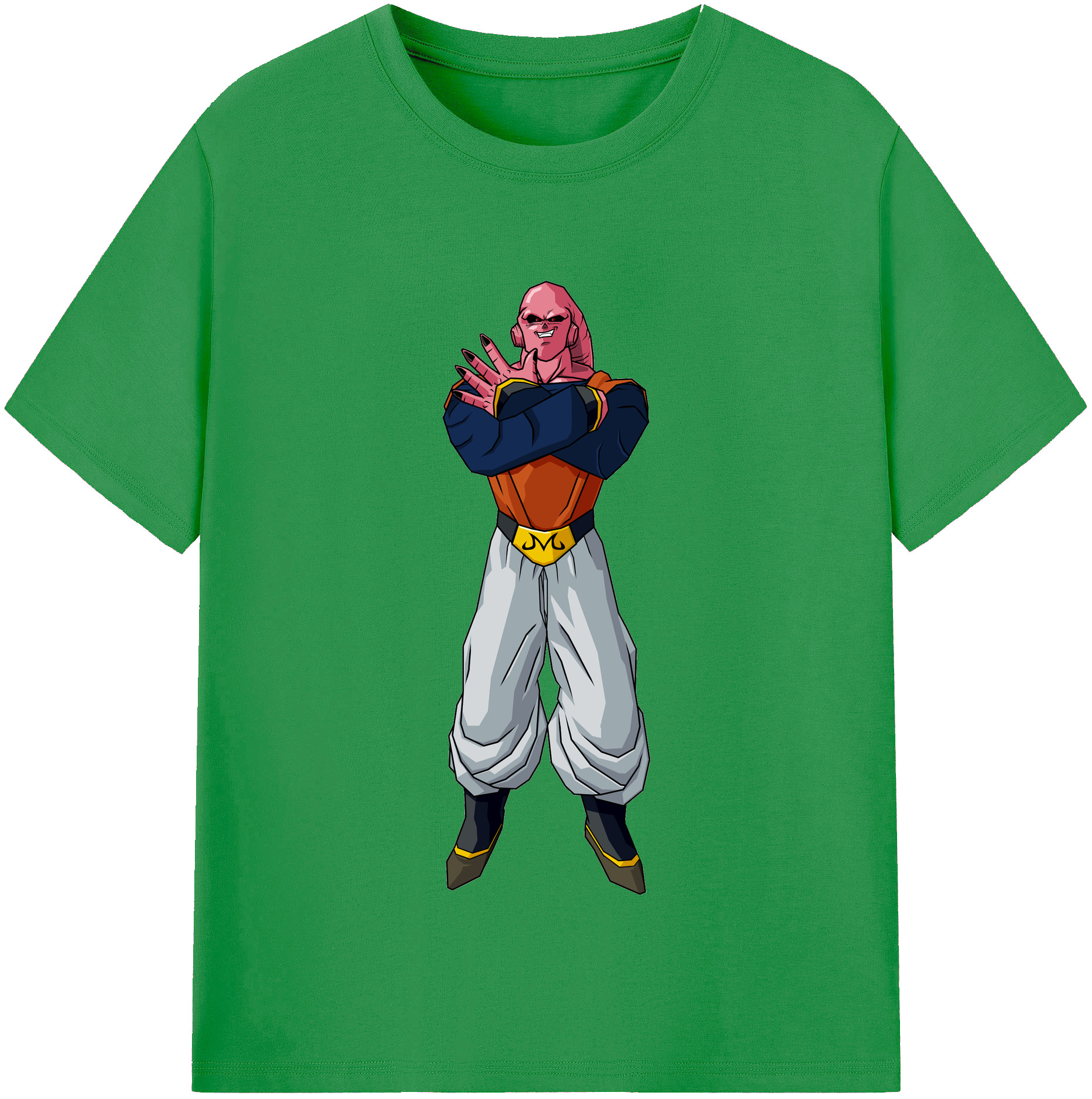 （画像用） ドラゴンボール 魔人ブウ DRAGON BALL Majin Buu レディースカジュアルプリントTシャツ（綿100％）