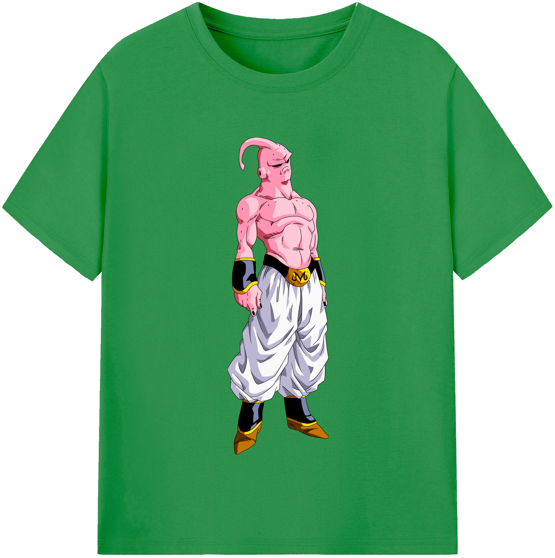 （画像用） ドラゴンボール 魔人ブウ DRAGON BALL Majin Buu レディースカジュアルプリントTシャツ（綿100％）
