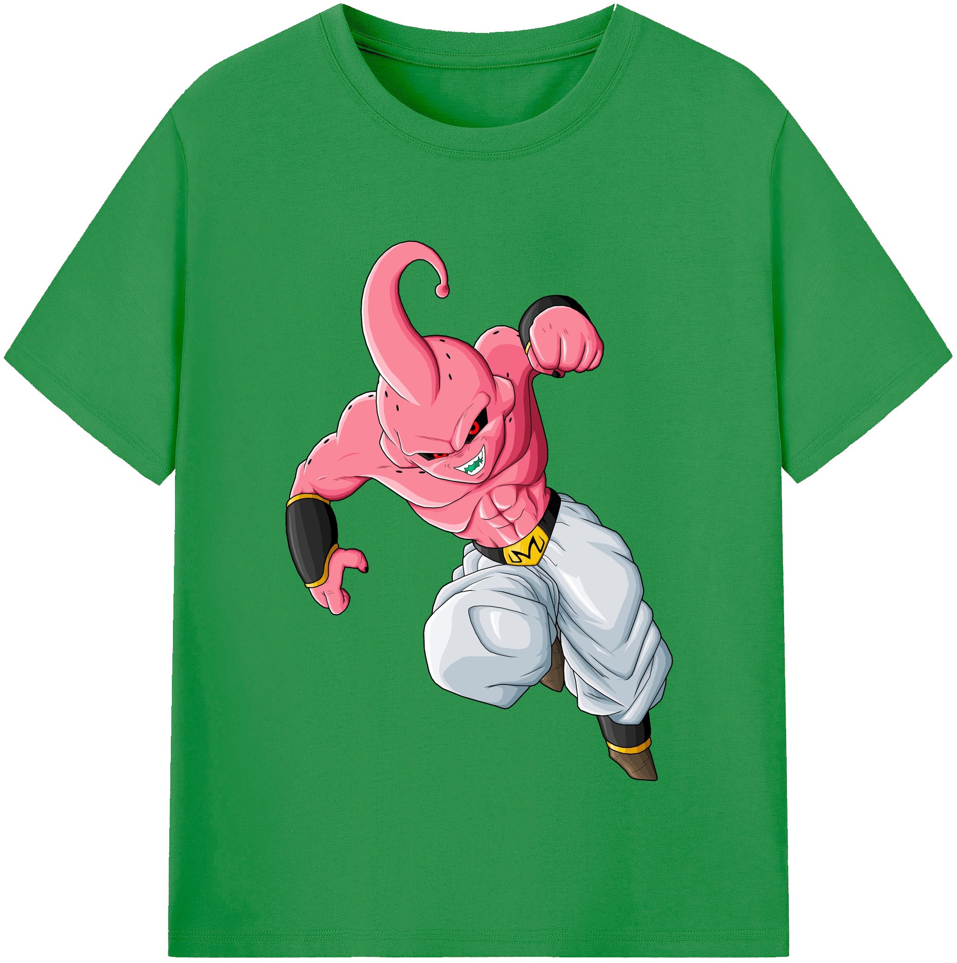 （画像用） ドラゴンボール 魔人ブウ DRAGON BALL Majin Buu レディースカジュアルプリントTシャツ（綿100％）
