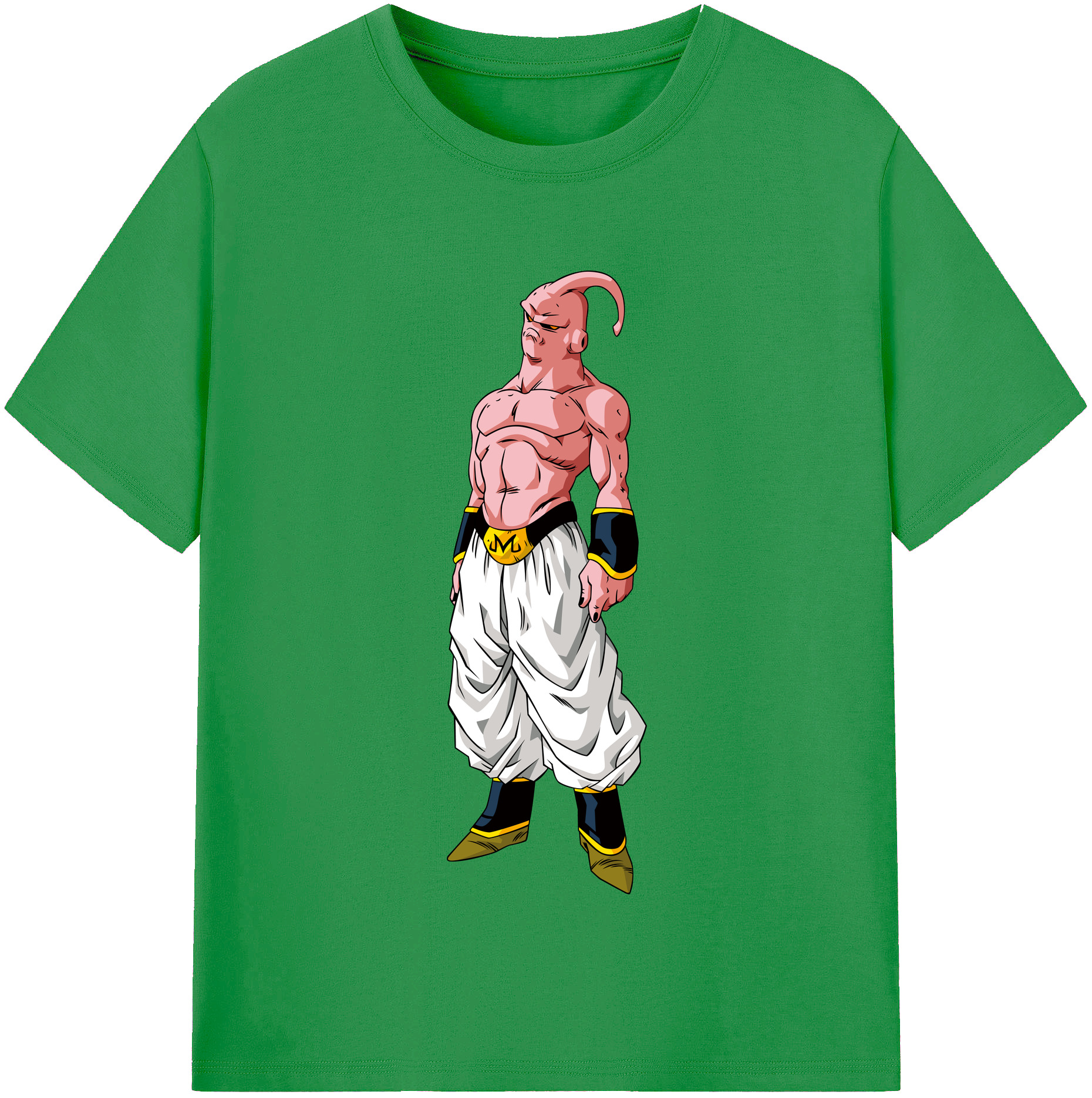 （画像用） ドラゴンボール 魔人ブウ DRAGON BALL Majin Buu レディースカジュアルプリントTシャツ（綿100％）
