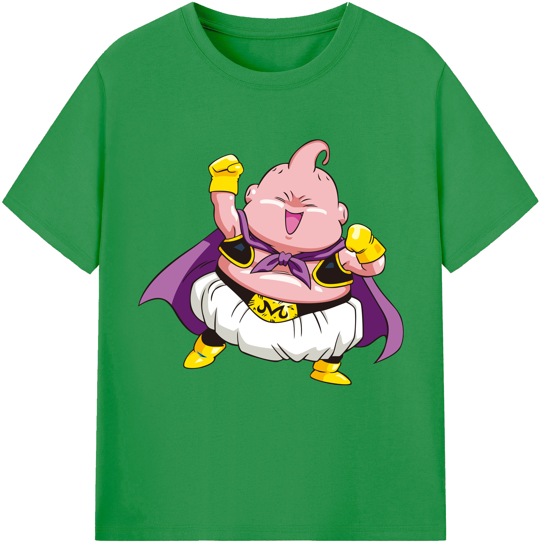 （画像用） ドラゴンボール 魔人ブウ DRAGON BALL Majin Buu レディースカジュアルプリントTシャツ（綿100％）